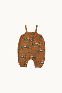 tiny cottons cottage baby dungaree - caramel