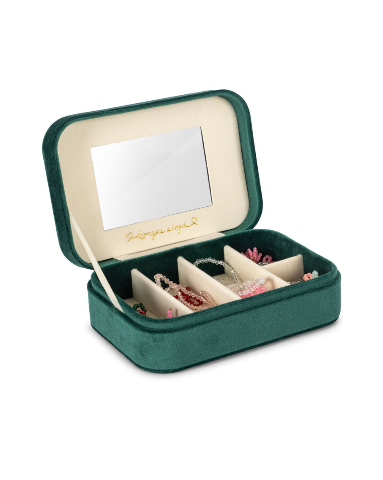 konges slojd all i wish for jewellery set - bottle green