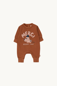 tiny cottons merci one piece - brown