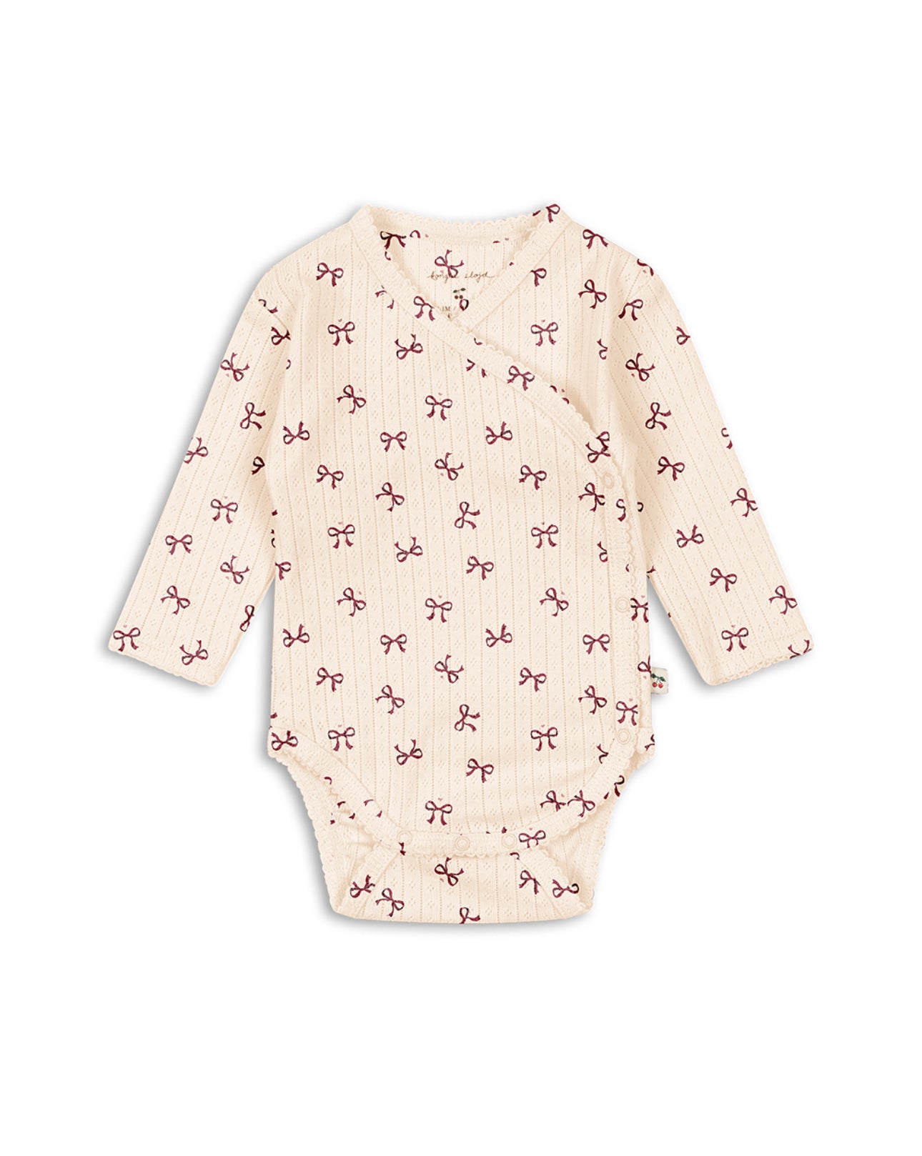konges slojd minnie newborn body - bow rouge