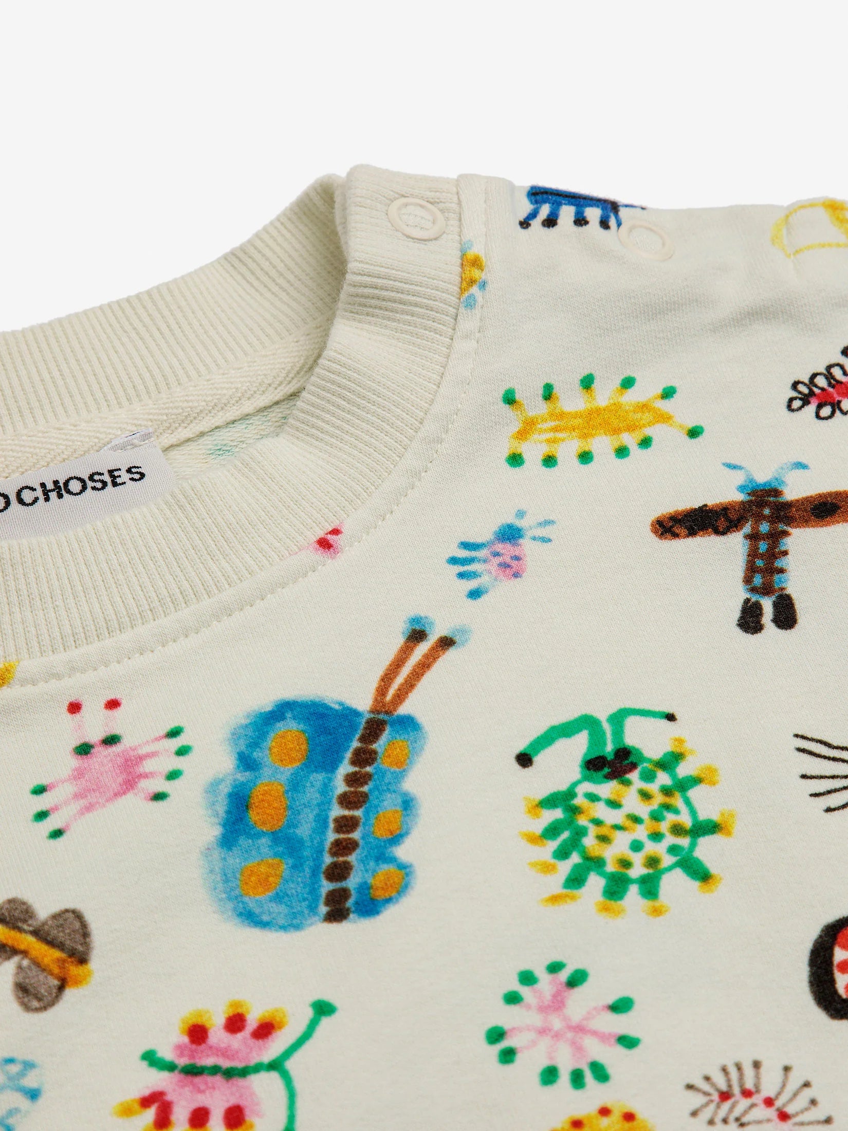 bobo choses baby funny insects all over sweatshirt