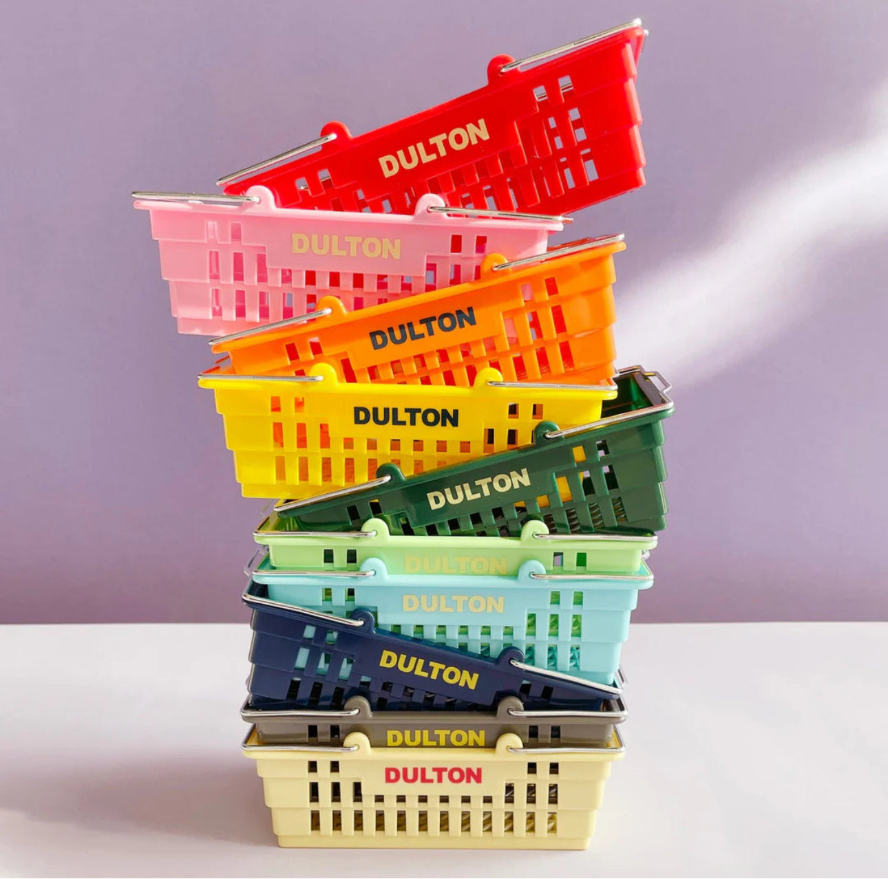 dulton mini shopping basket - green