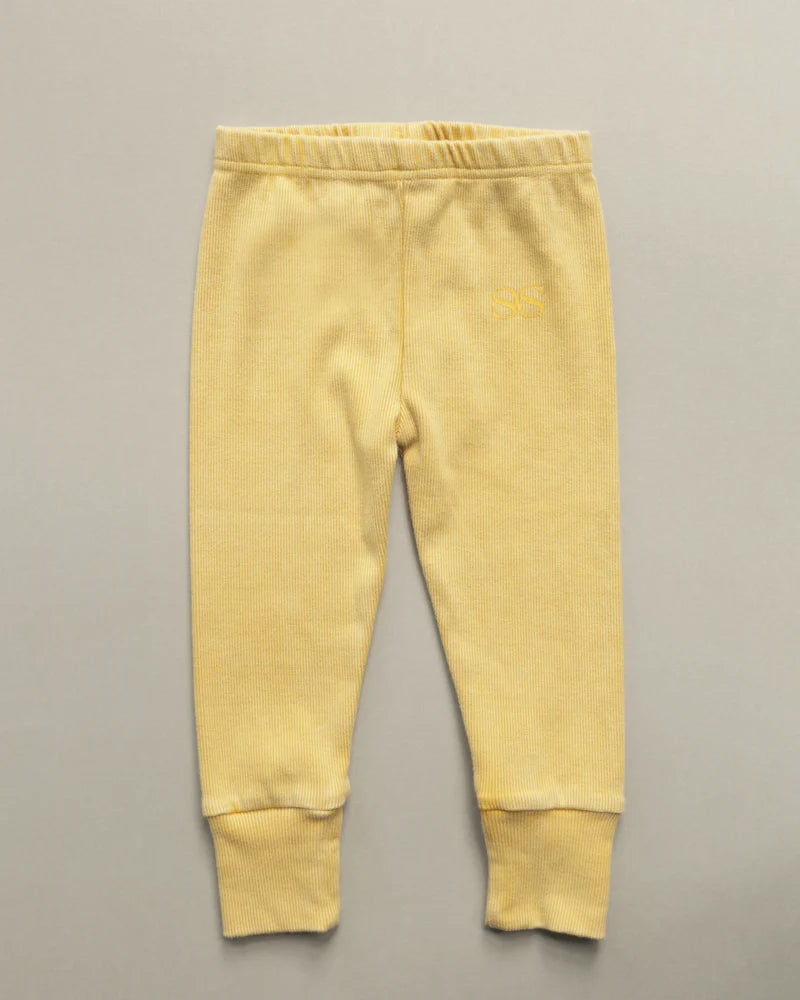 summer and storm baby legging - yellow - pre order