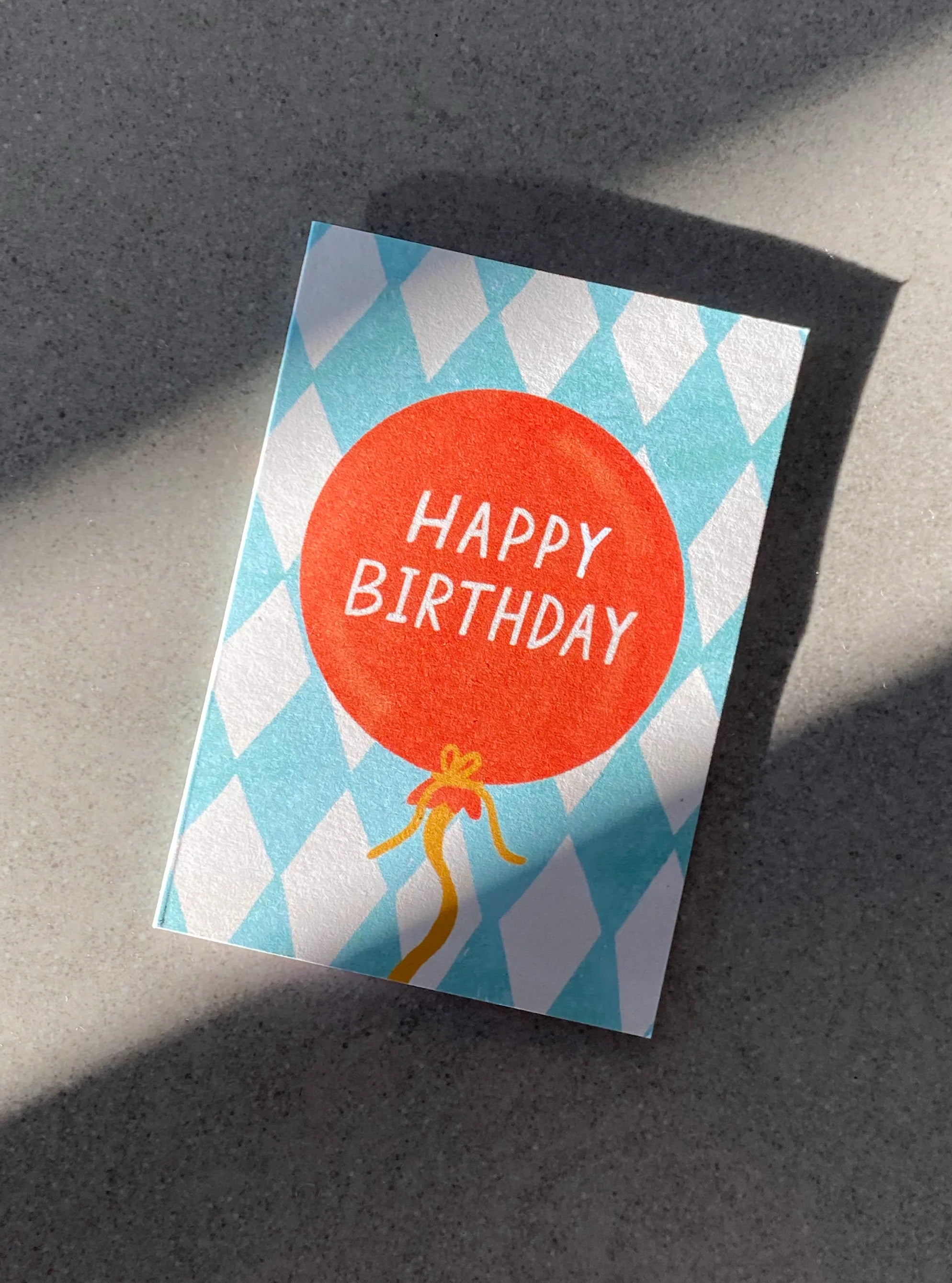 lauren sissons mini birthday card - balloon