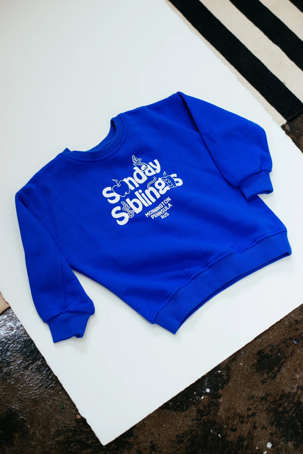 sunday siblings doc sweater - electric blue