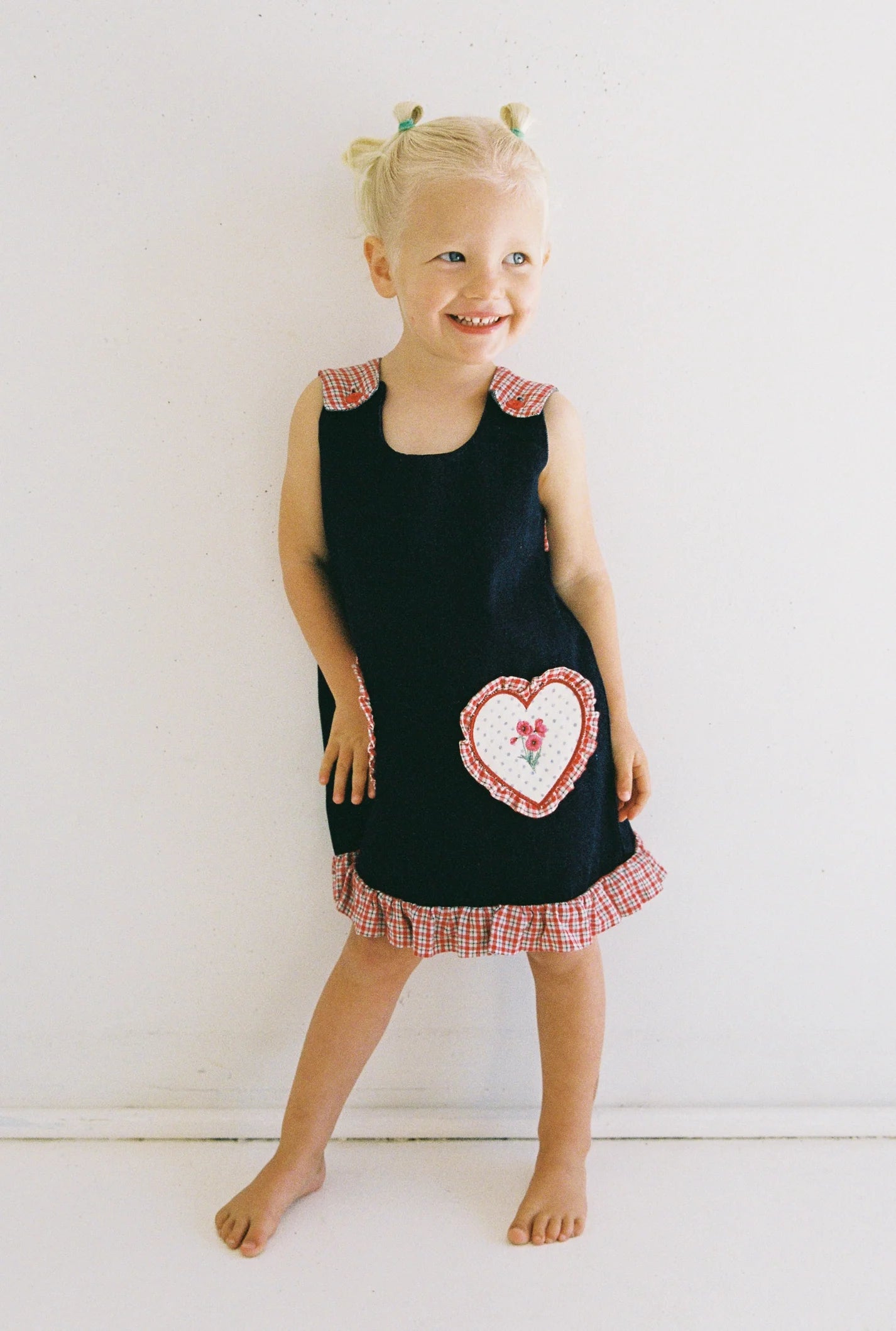 juni jnr polly dress - indigo
