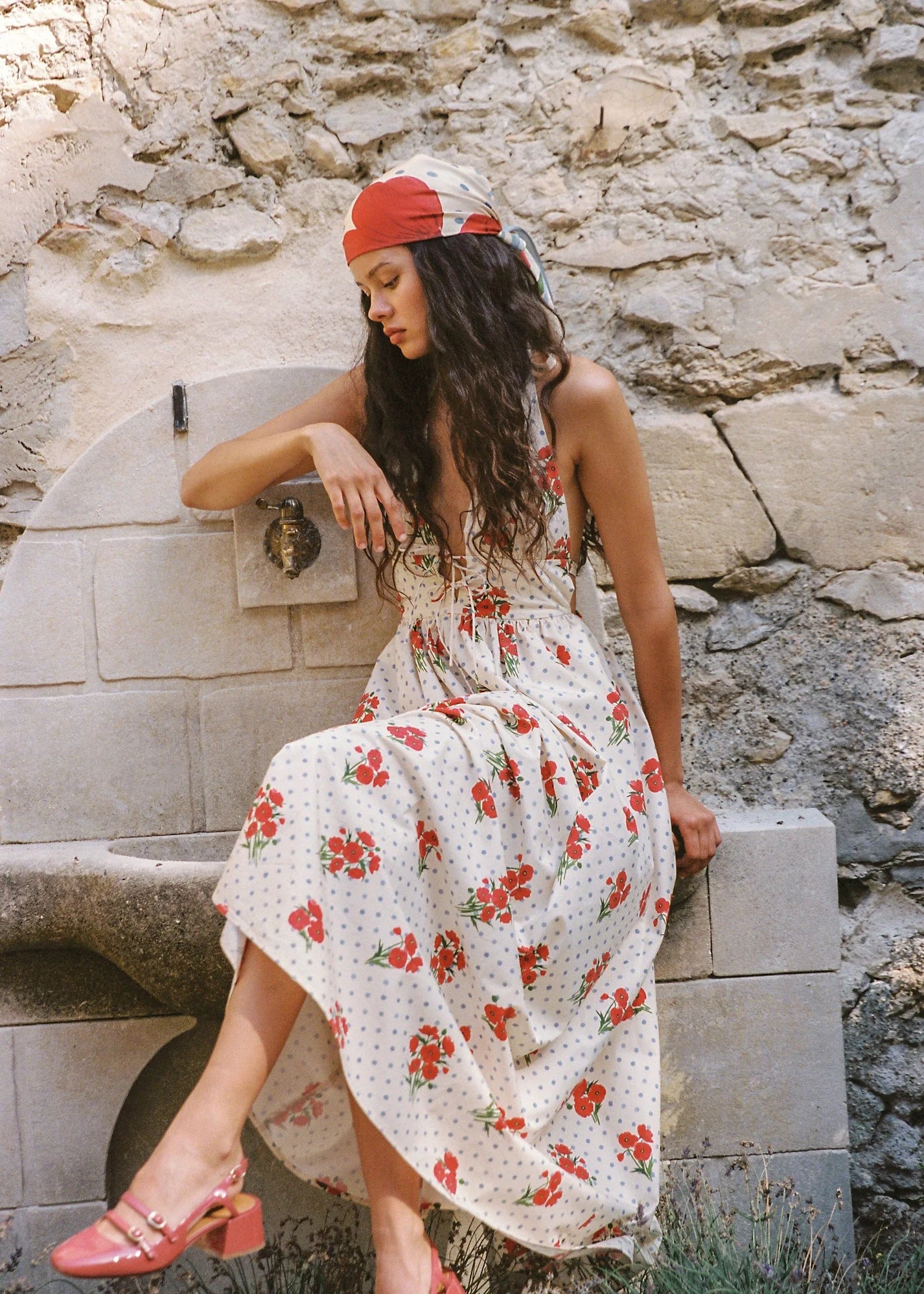 juni women's poppy scarf