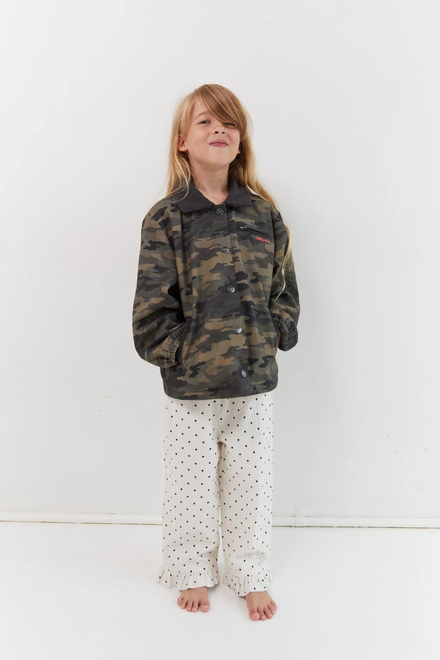 juni jnr rocky padded jacket - camo