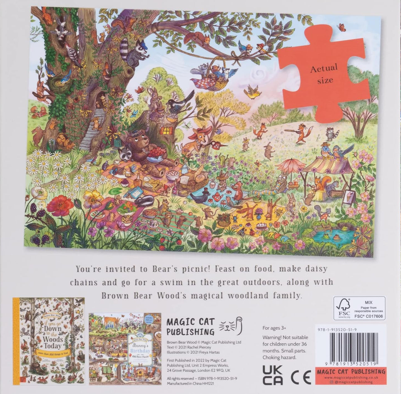 bear's picnic puzzle : a magical woodland (100 piece puzzle)