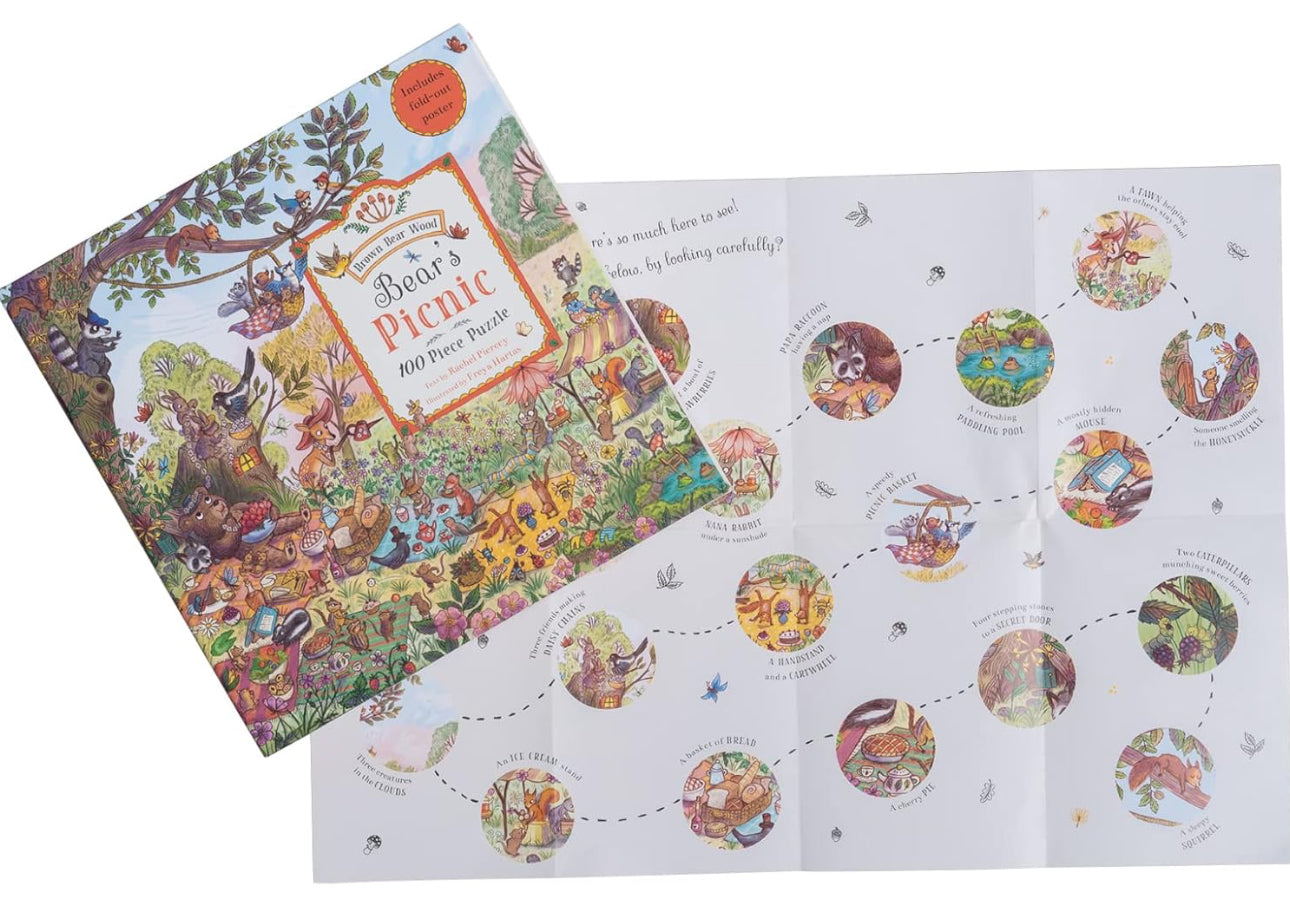 bear's picnic puzzle : a magical woodland (100 piece puzzle)