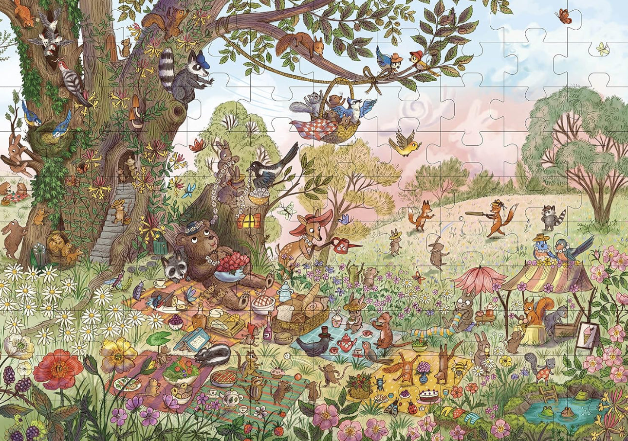 bear's picnic puzzle : a magical woodland (100 piece puzzle)