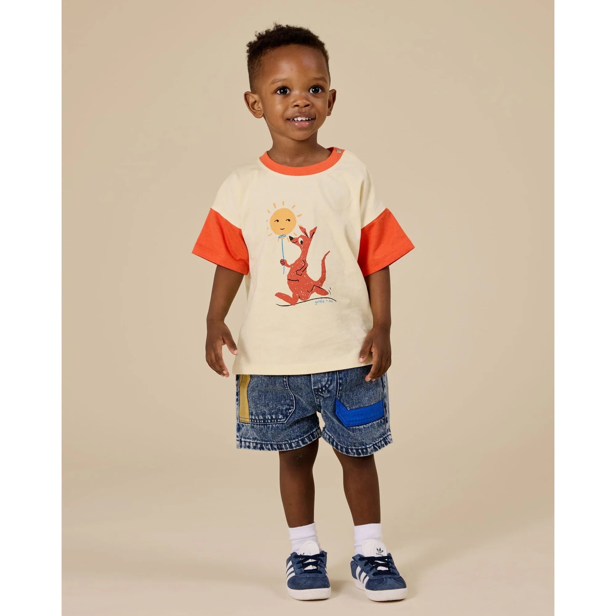 goldie + ace primary pop noah denim shorts