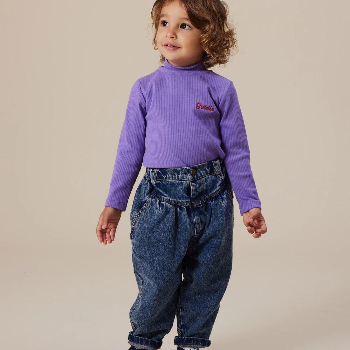 goldie + ace nora denim pant - dark denim