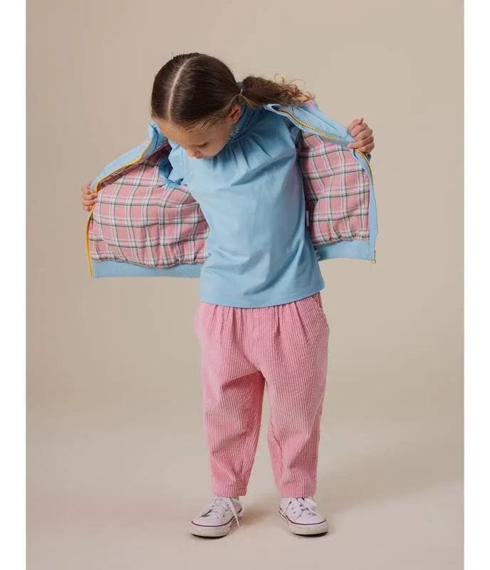 goldie + ace  jordan jacket - sky blue / pink