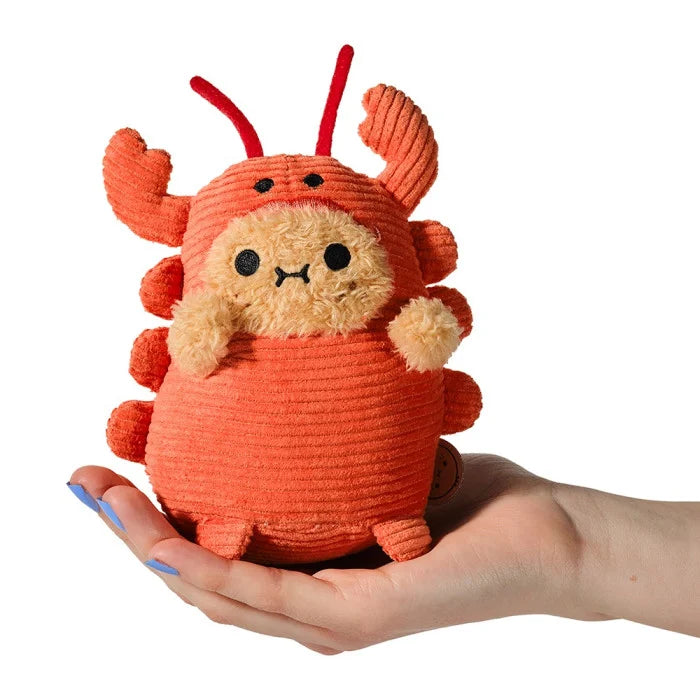 noodoll lobstache ricespud mini sitting plush toy
