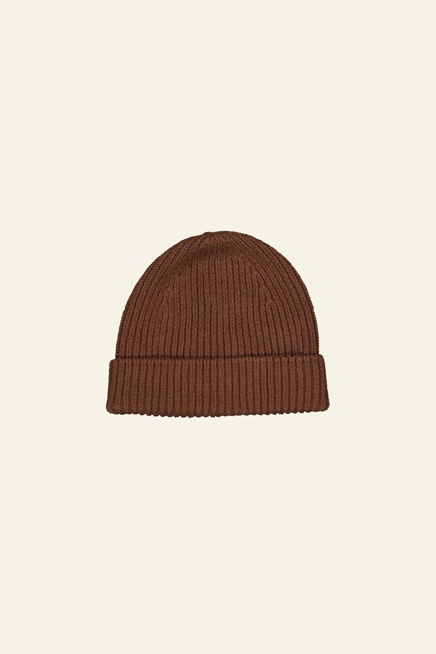 illoura the label knit beanie - cocoa