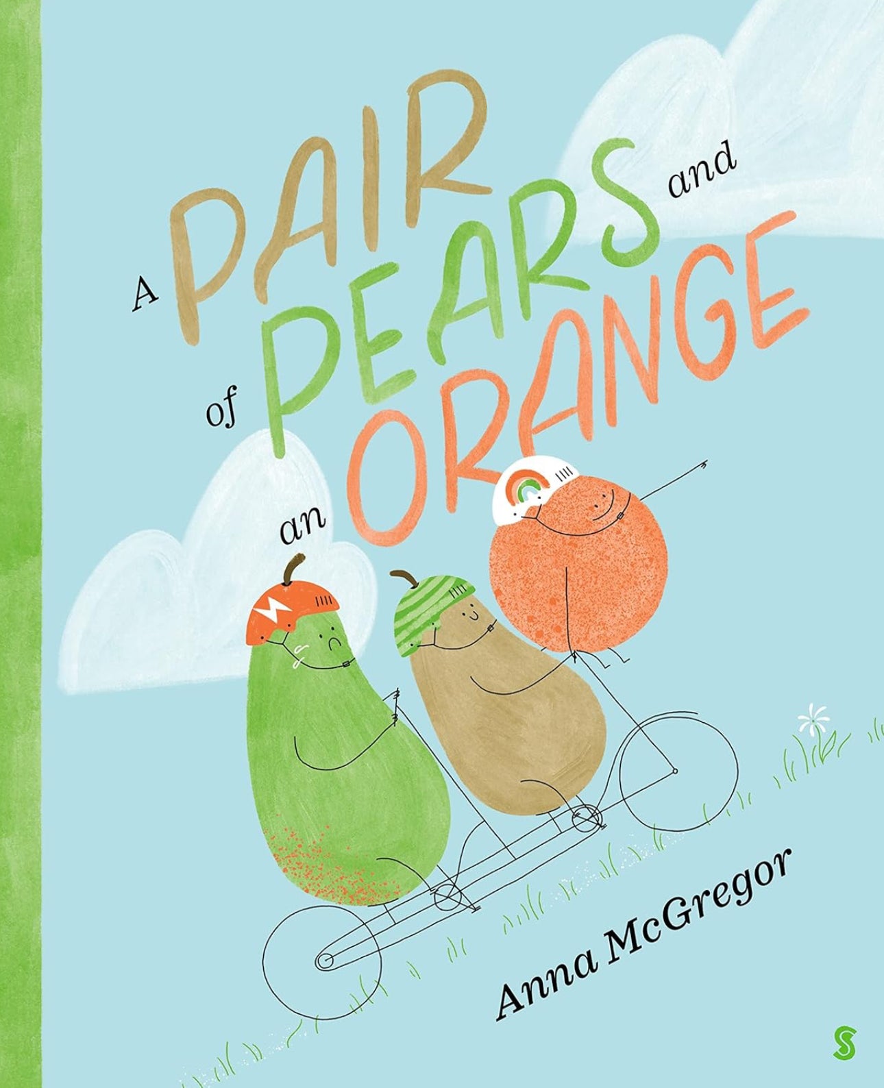 book -  a pair of pears and an orange