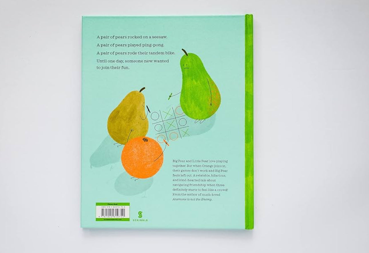 book -  a pair of pears and an orange