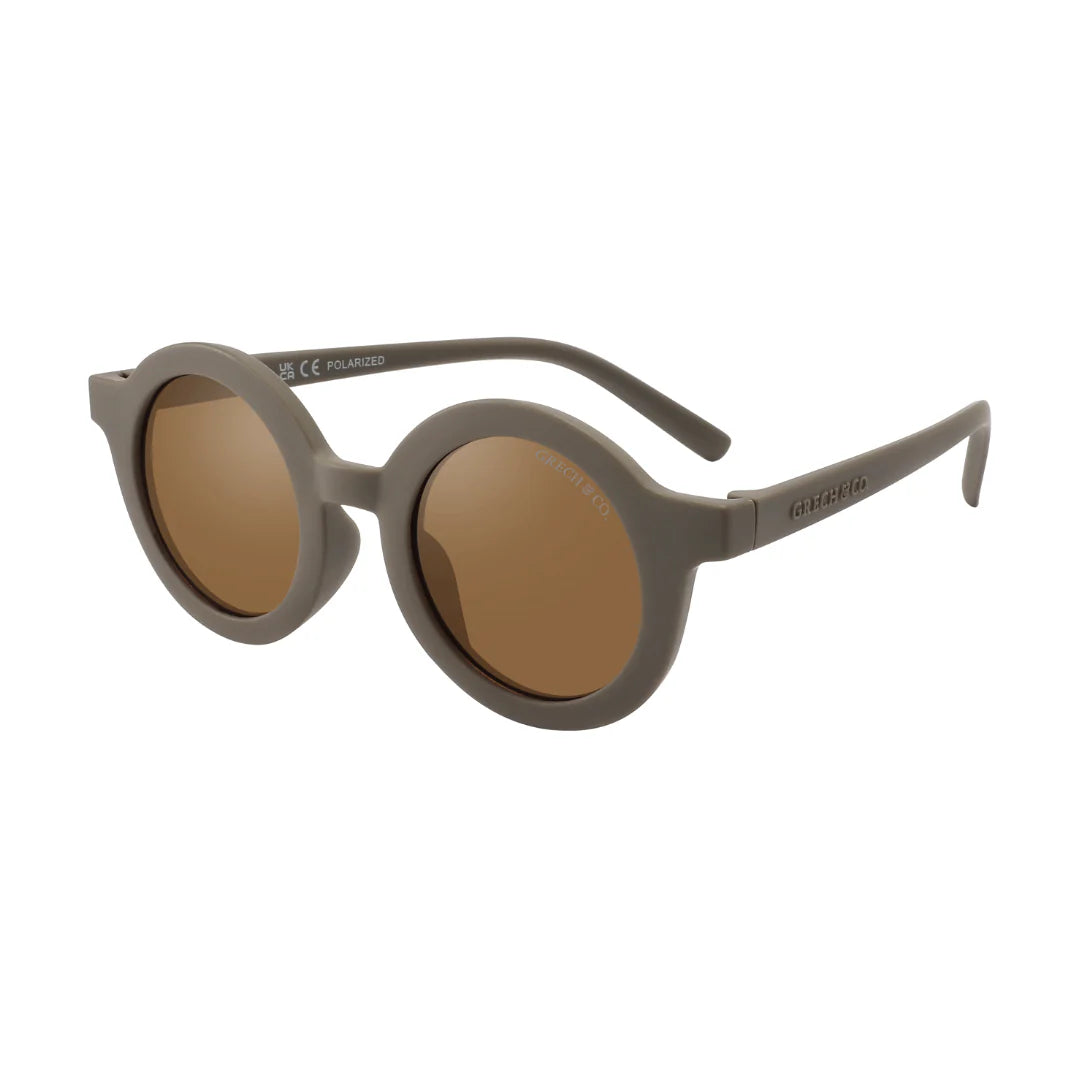 grech & co new round polarised sunglasses - storm