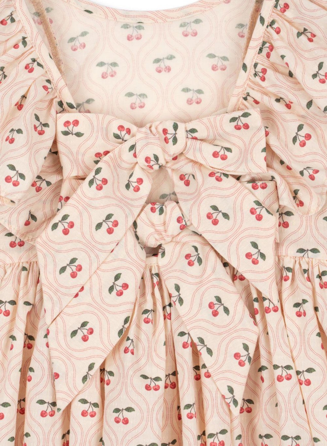 konges slojd cianna dress - pink cherry motif PRE ORDER