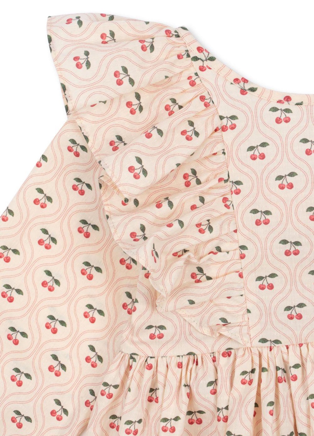 konges slojd cianna dress - pink cherry motif PRE ORDER