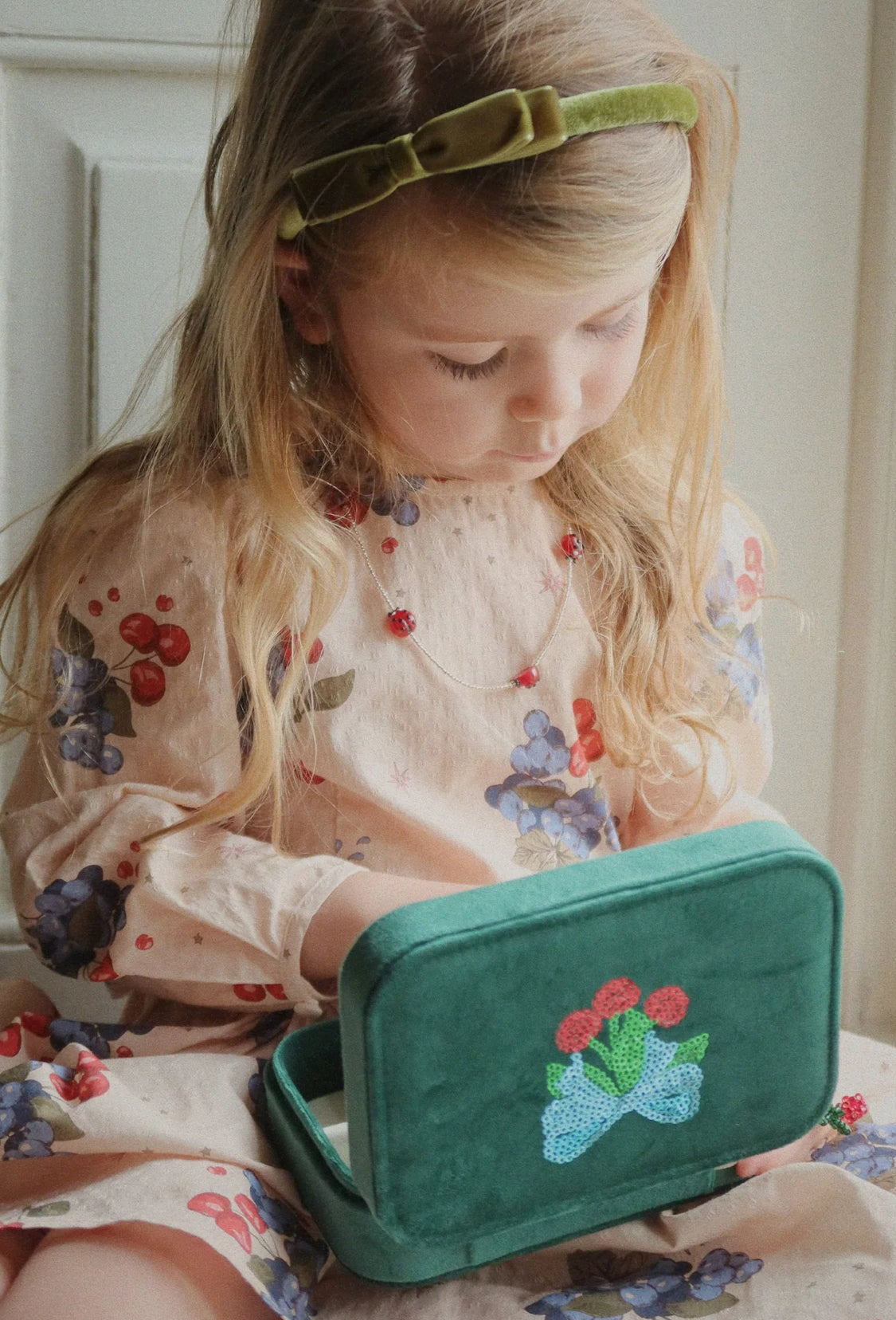 konges slojd all i wish for jewellery set - bottle green