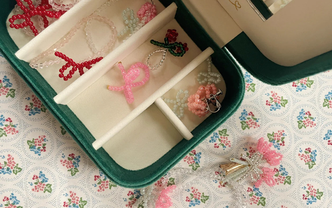 konges slojd all i wish for jewellery set - bottle green