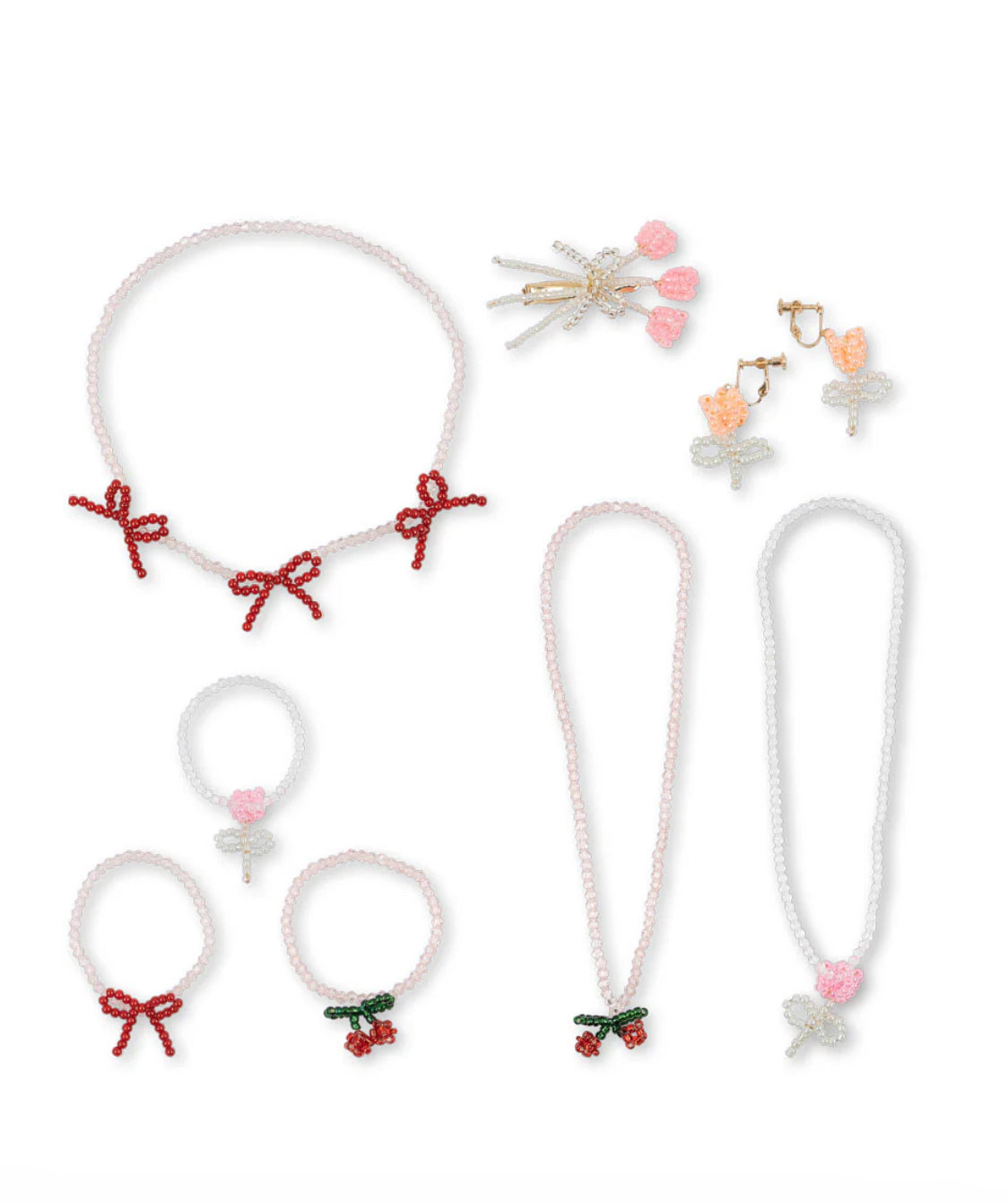 konges slojd all i wish for jewellery set - bottle green