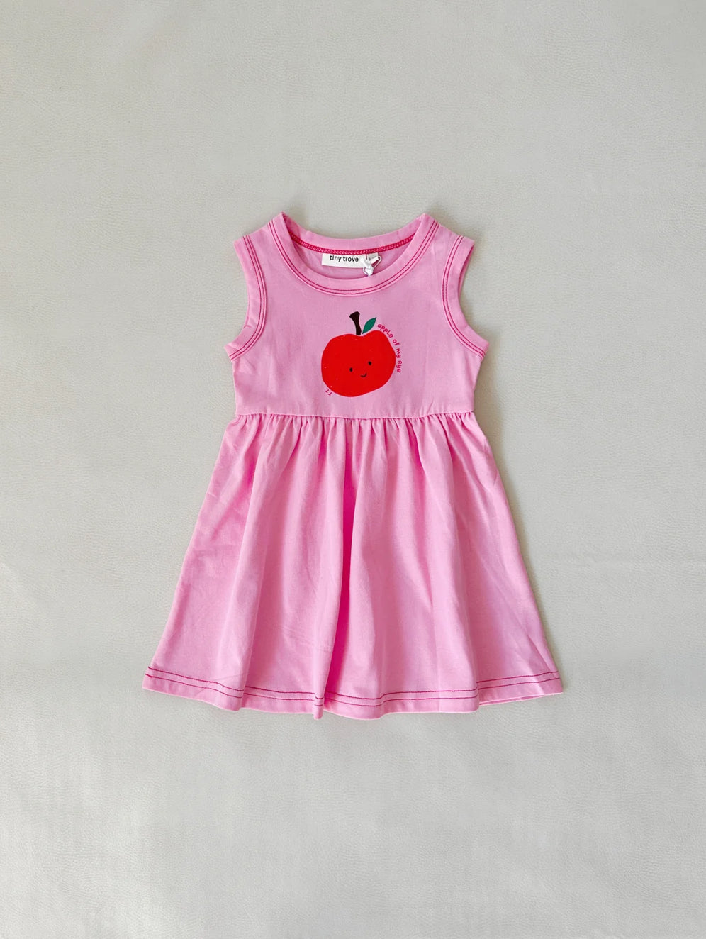 tiny trove apple dress - bubblegum