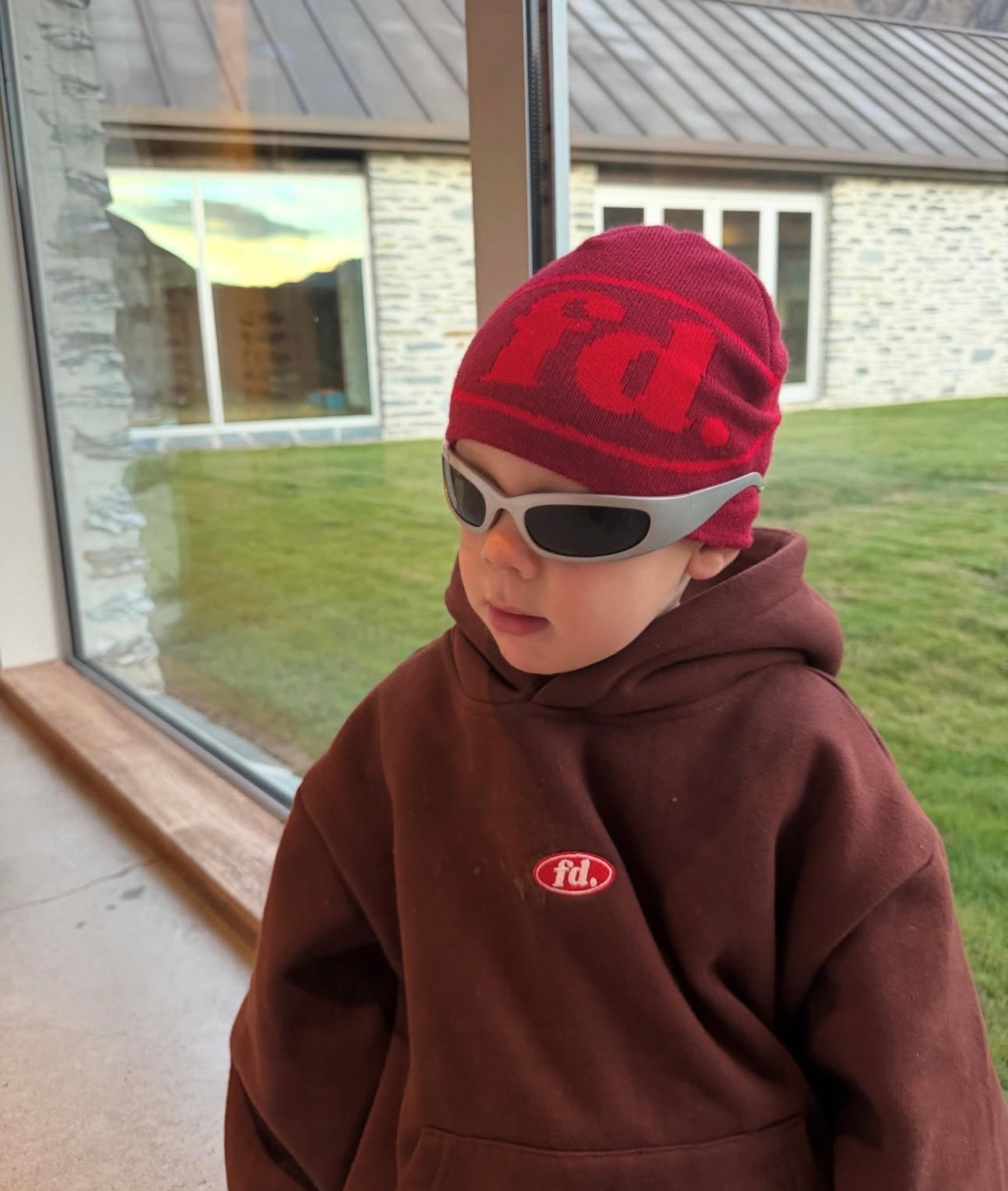 franco's dad fd skully beanie - red (pre order)