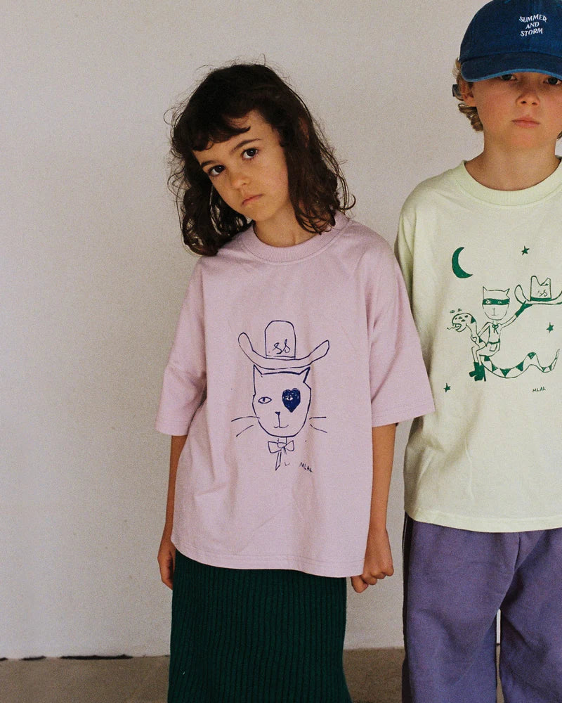 summer and storm x mlak tee - cat cowboy