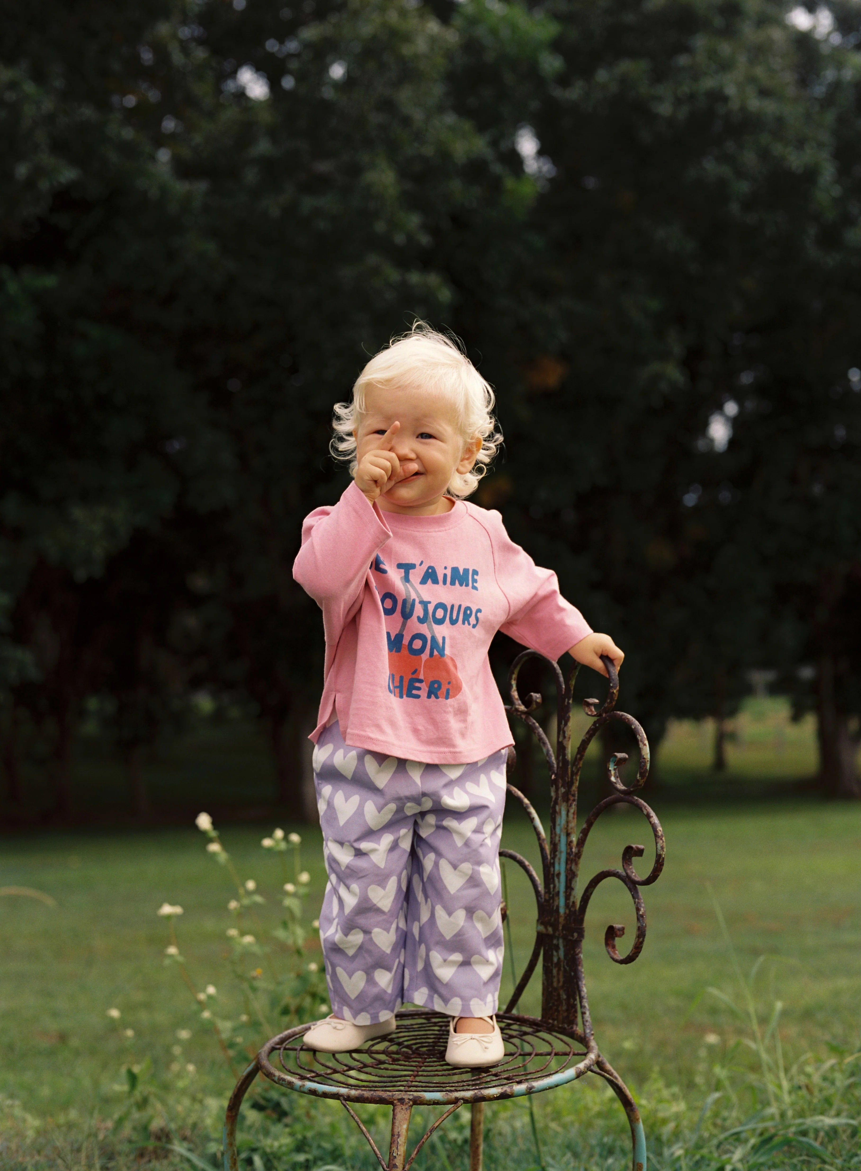 the wholesome store je t'aime l/s tee