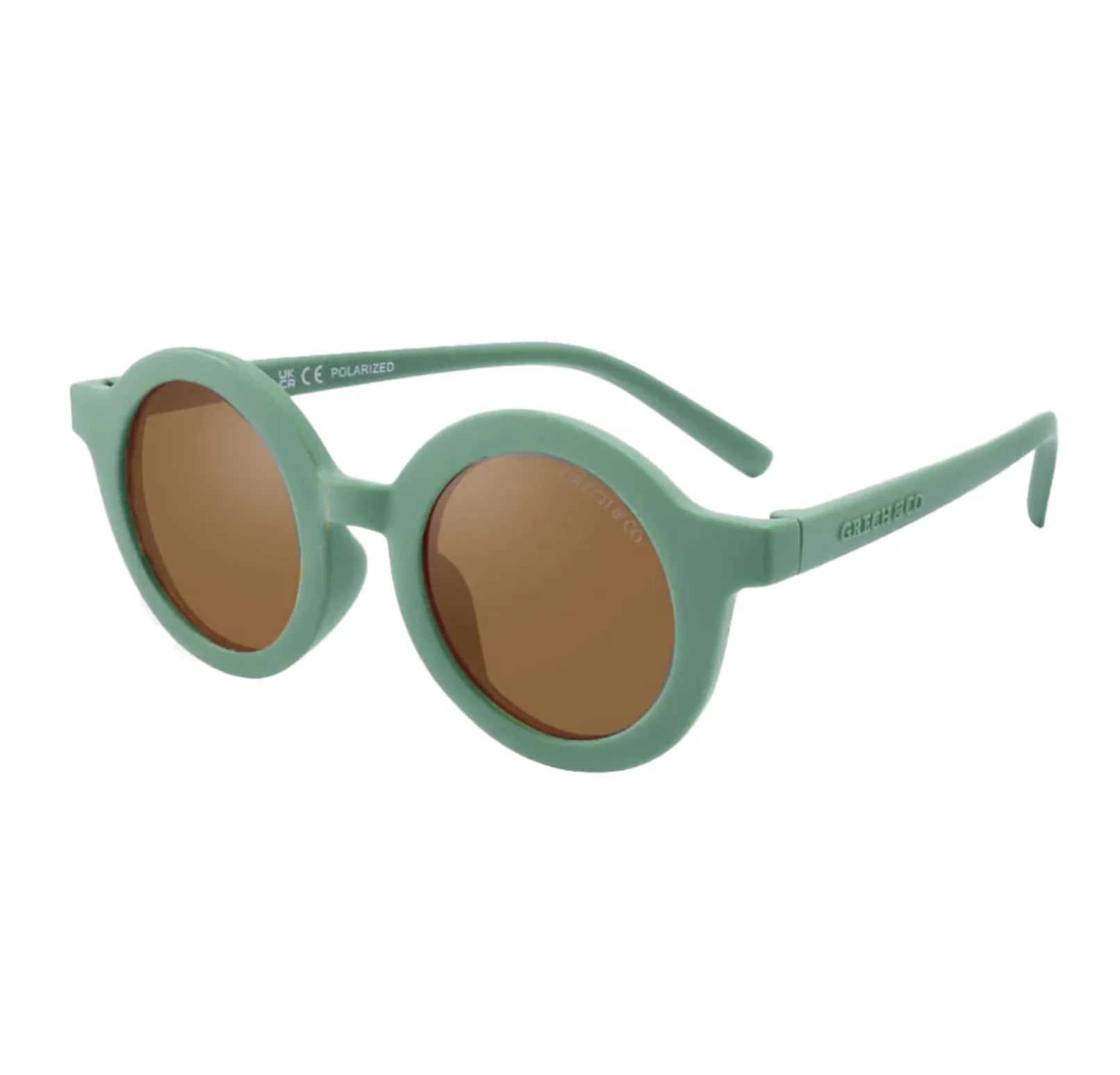 grech & co original round sunglasses - fern