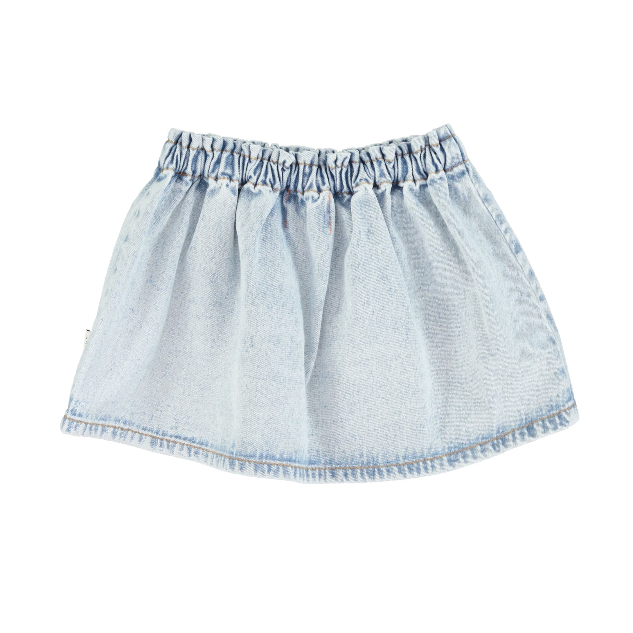 piupiuchick short skirt - washed denim