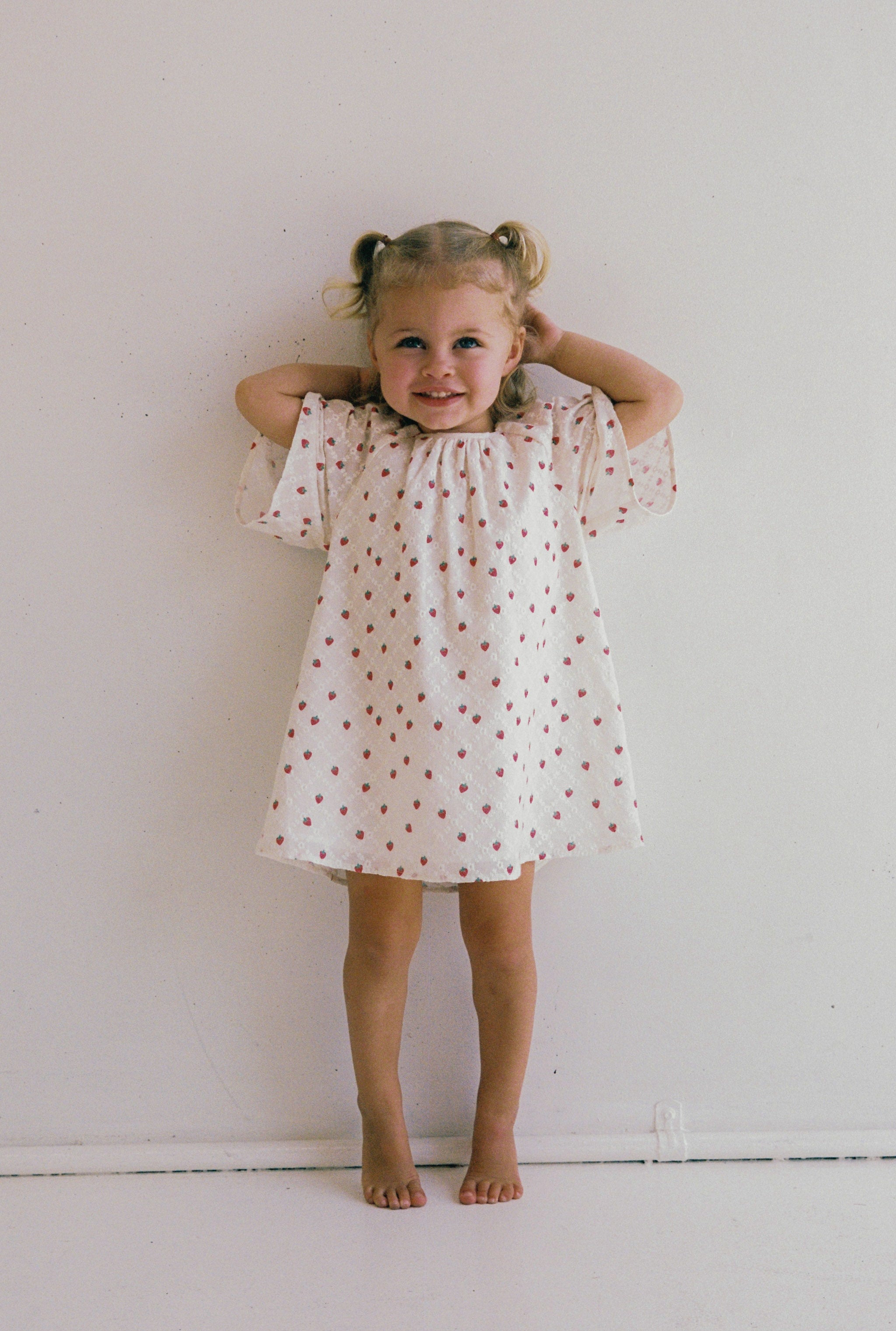 juni jnr penny dress - strawberry broidery