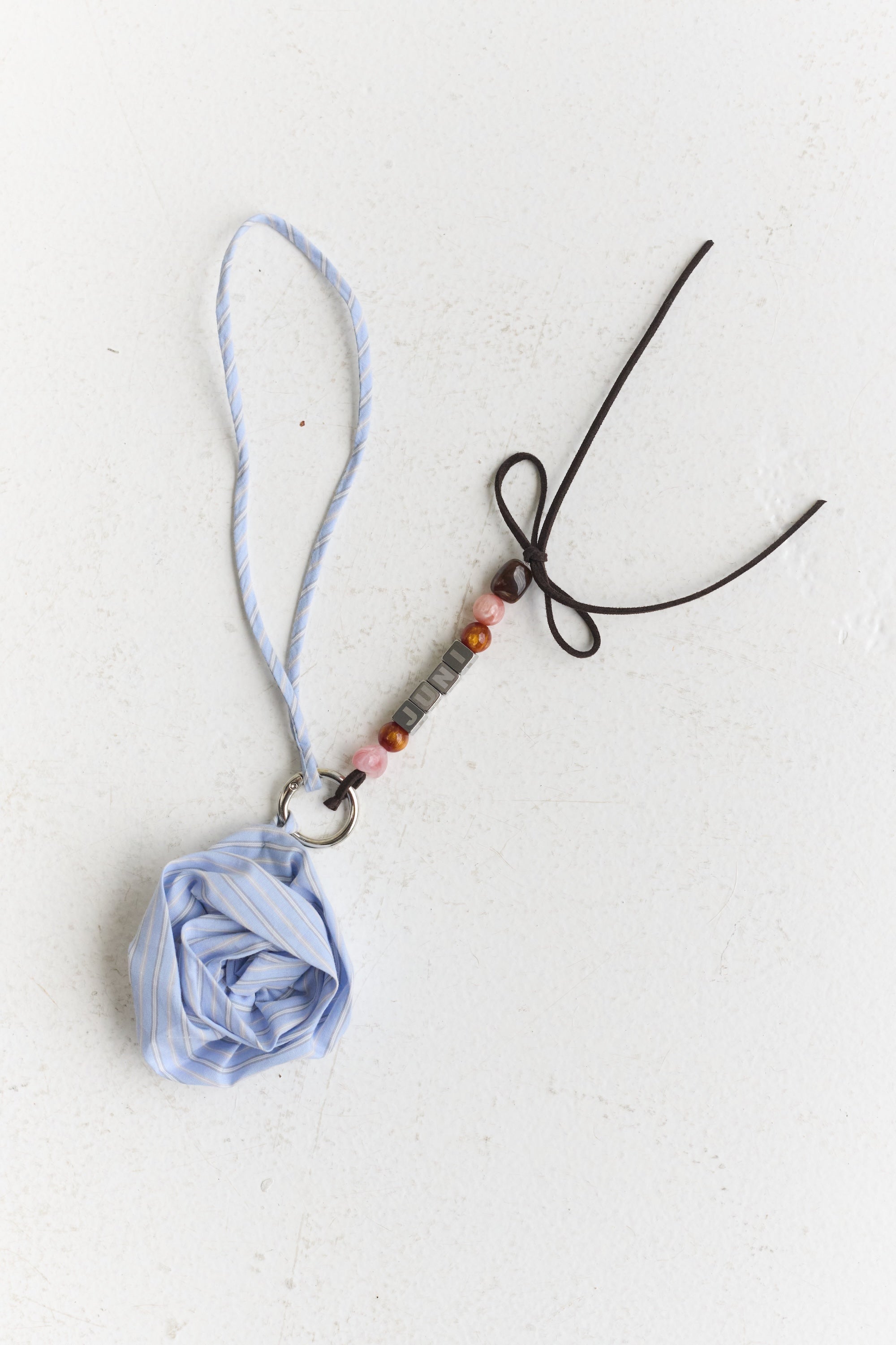 juni rose bag charm
