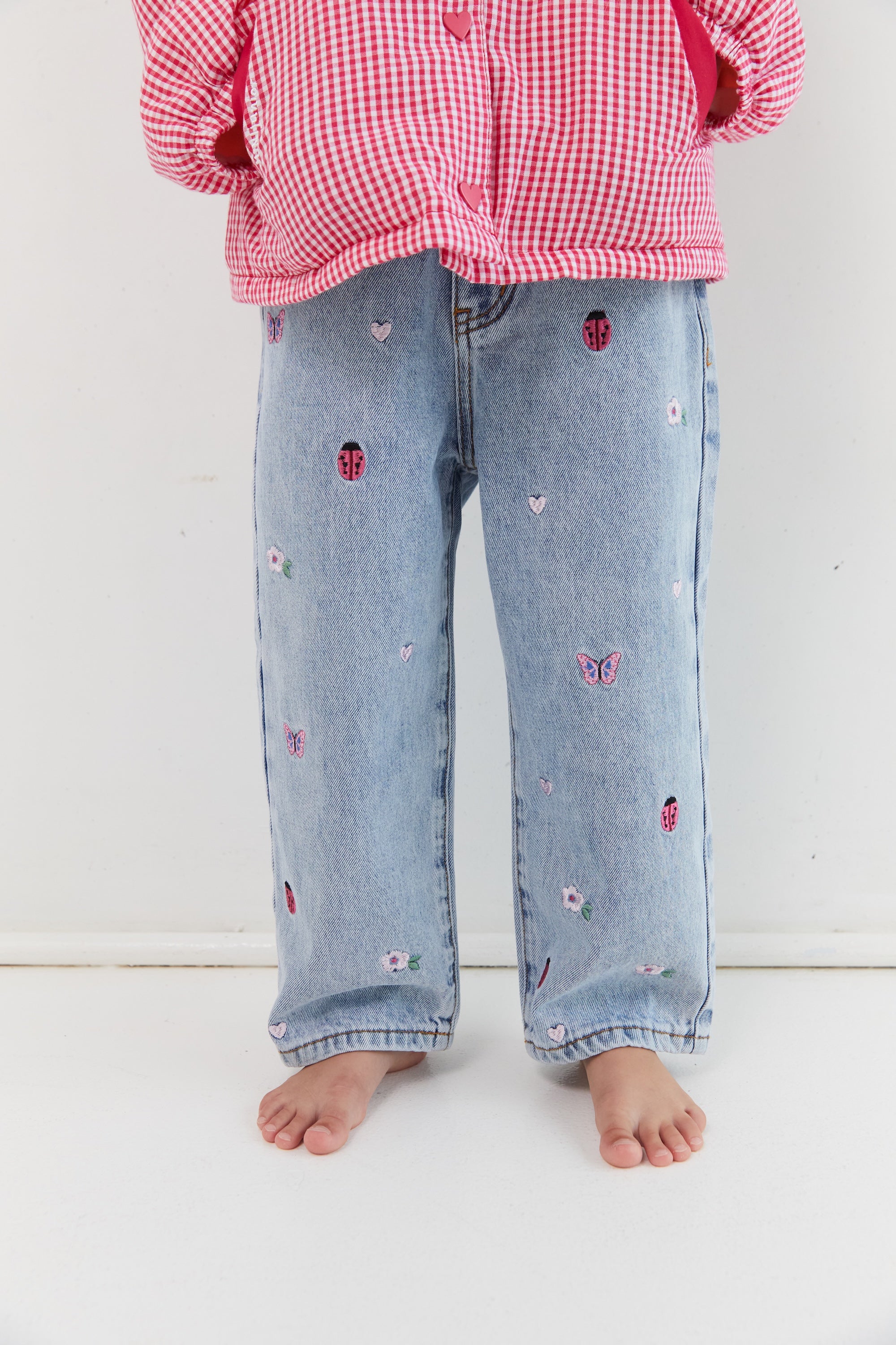 juni jnr dora blair jean - garden embroidery