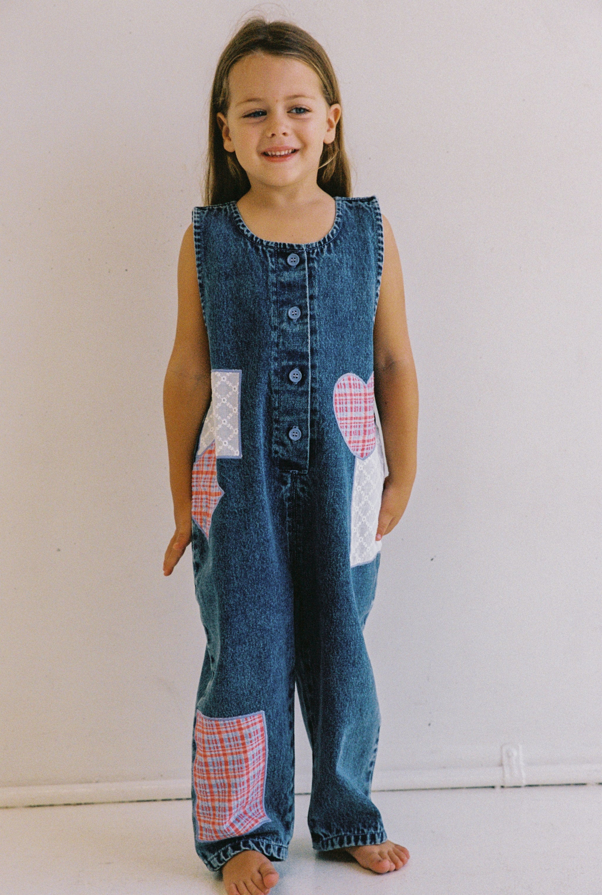 juni jnr charlie overalls - patchwork