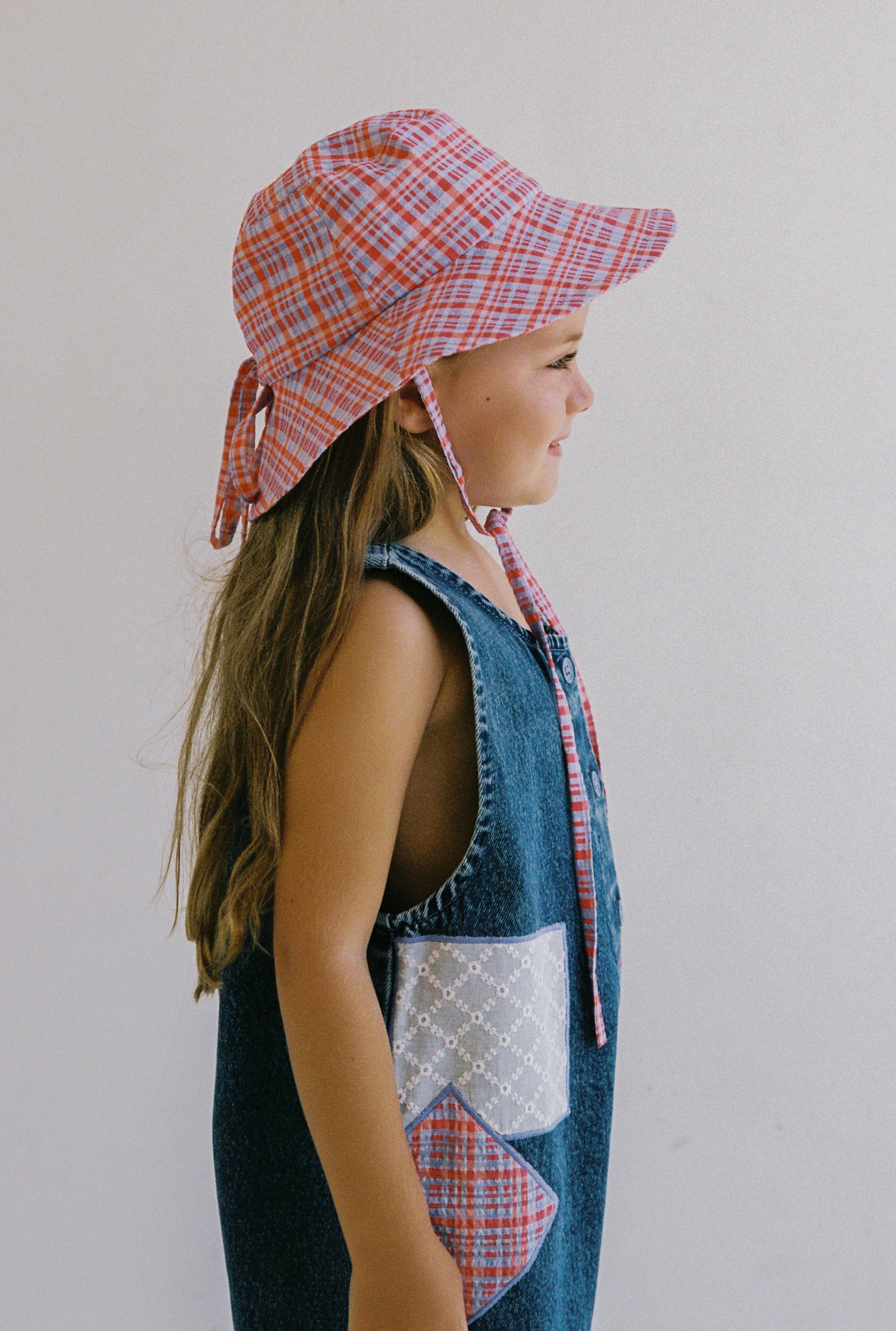 juni jnr picnic baby sunhat - picnic check