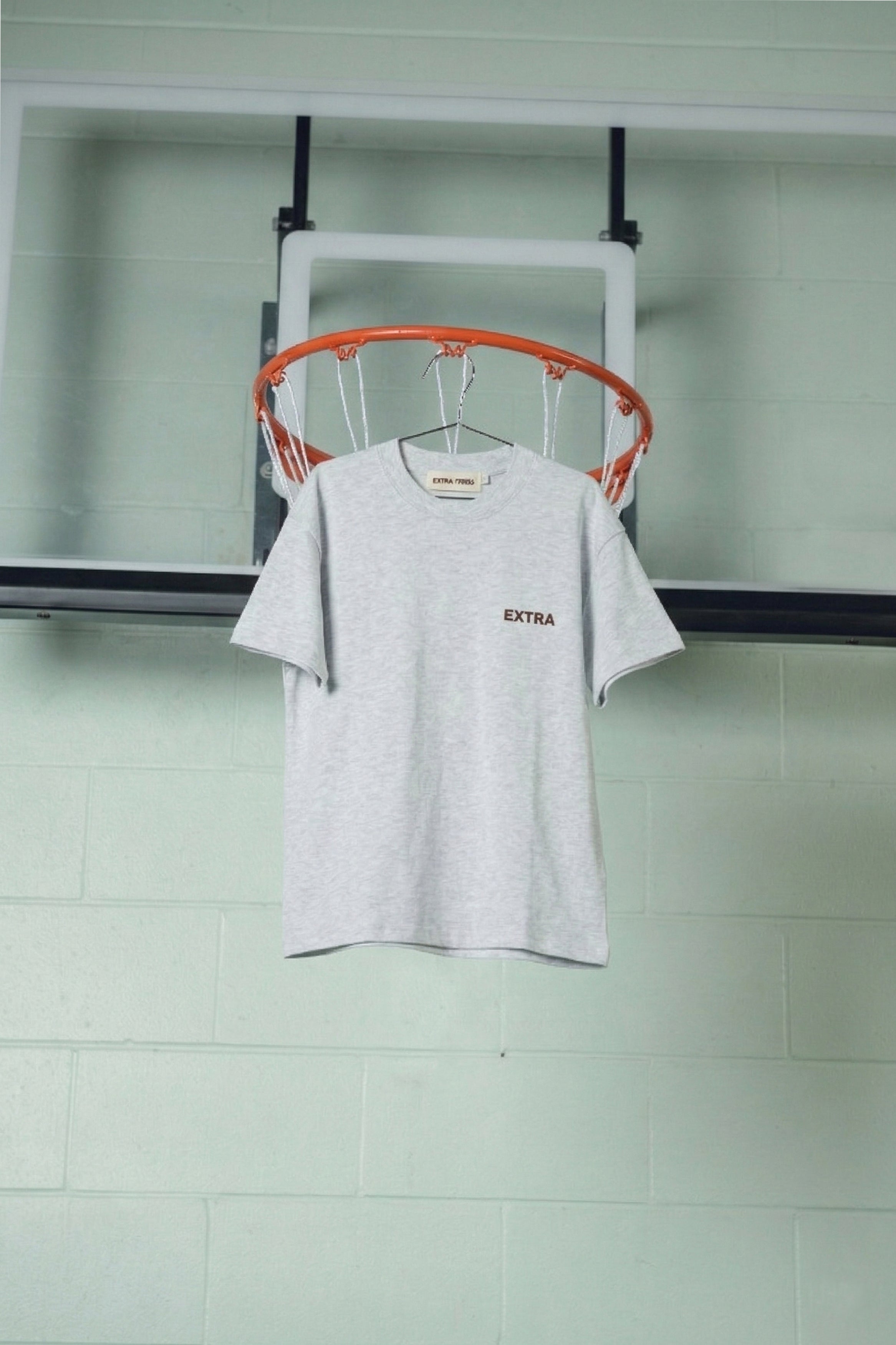 extra extra logo tee - grey marle