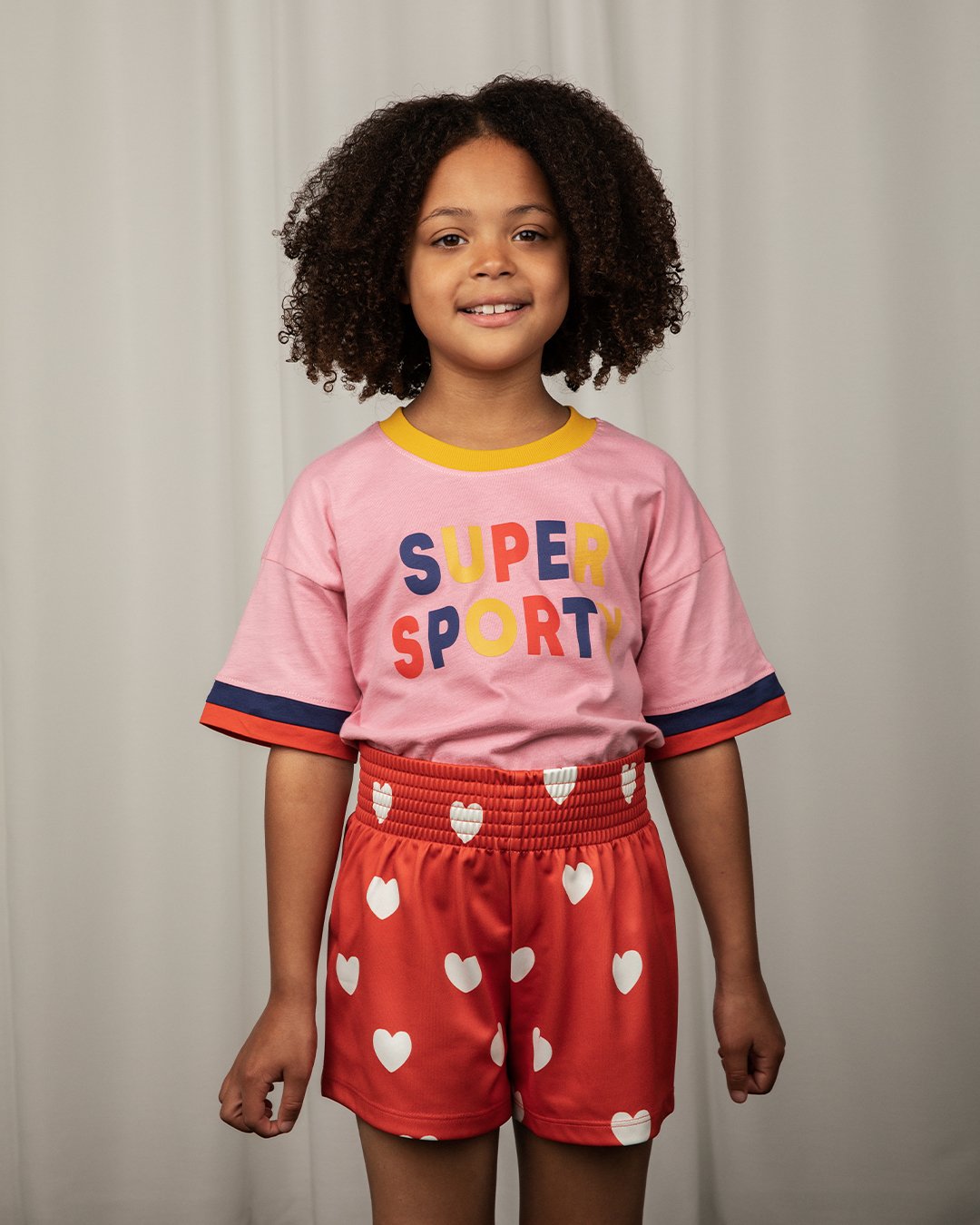 mini rodini super sporty t-shirt - pink