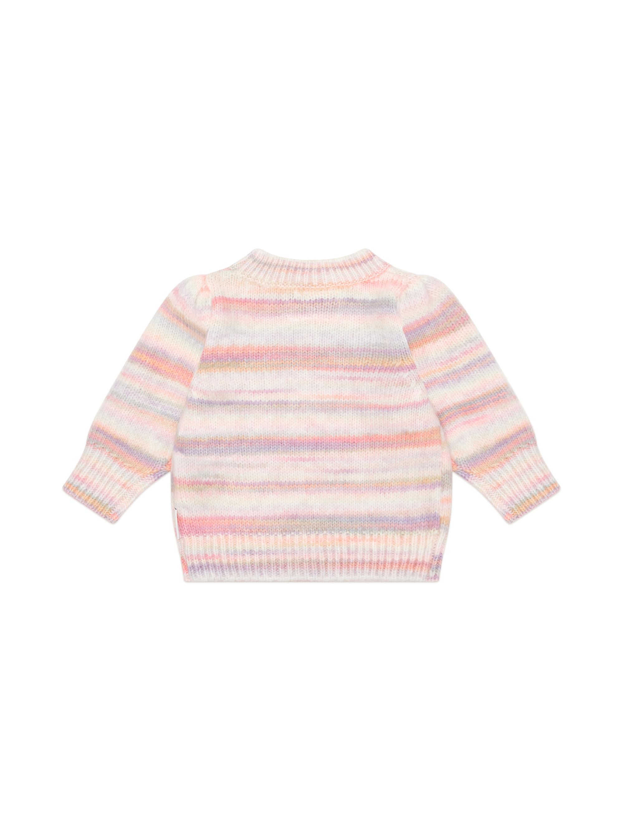 huxbaby rainbow puff jumper