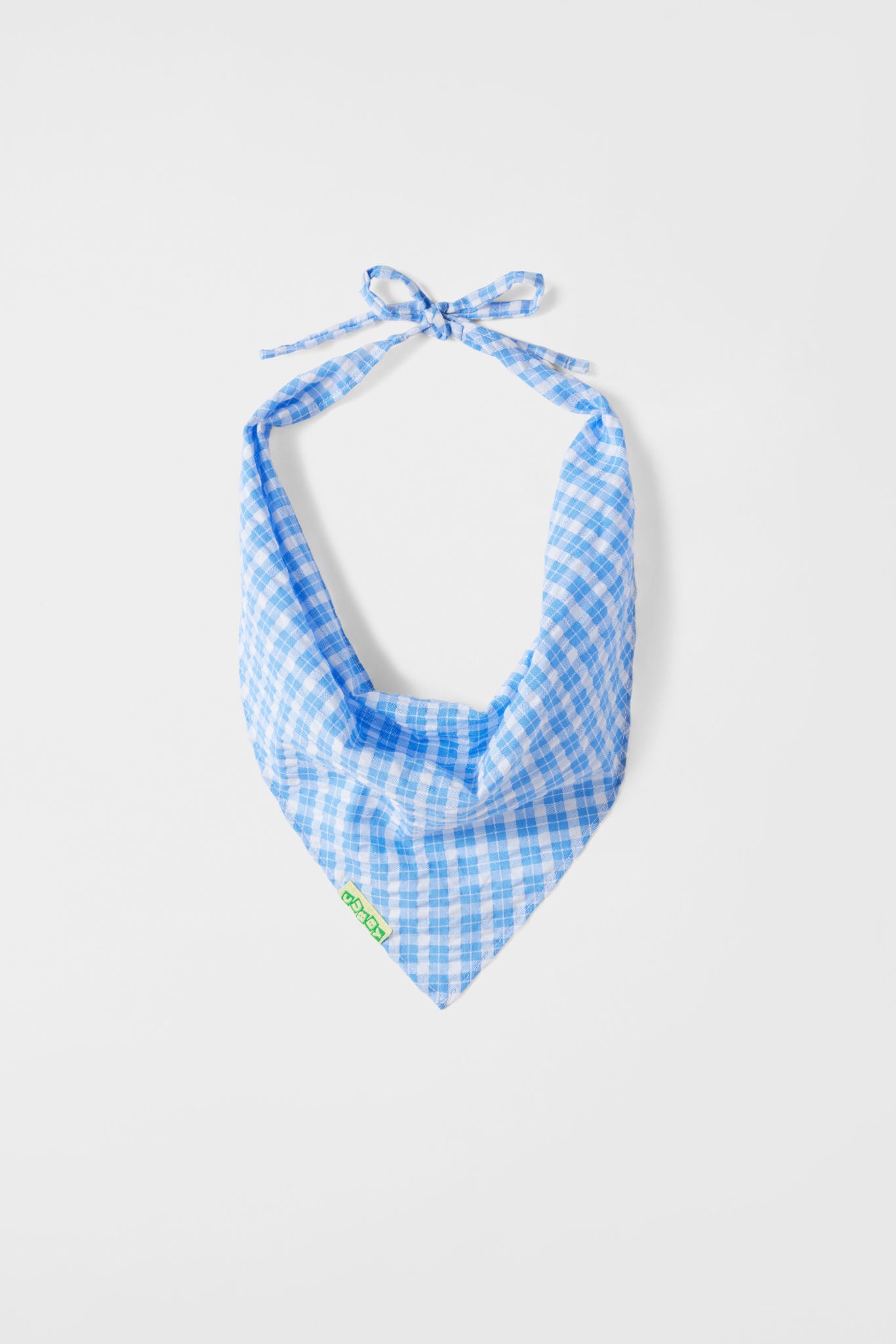 cubby poppy bandana - blue check