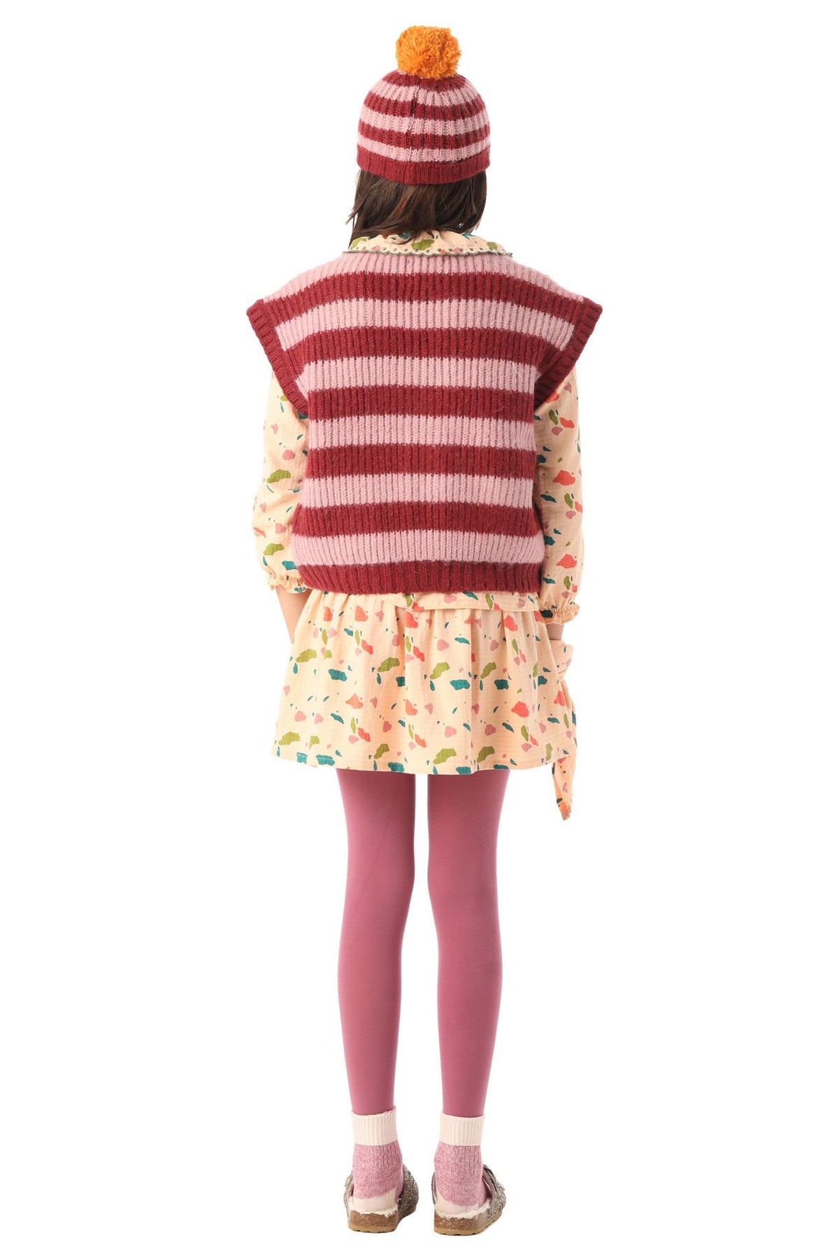 piupiuchick mini skirt - pink with geometric print