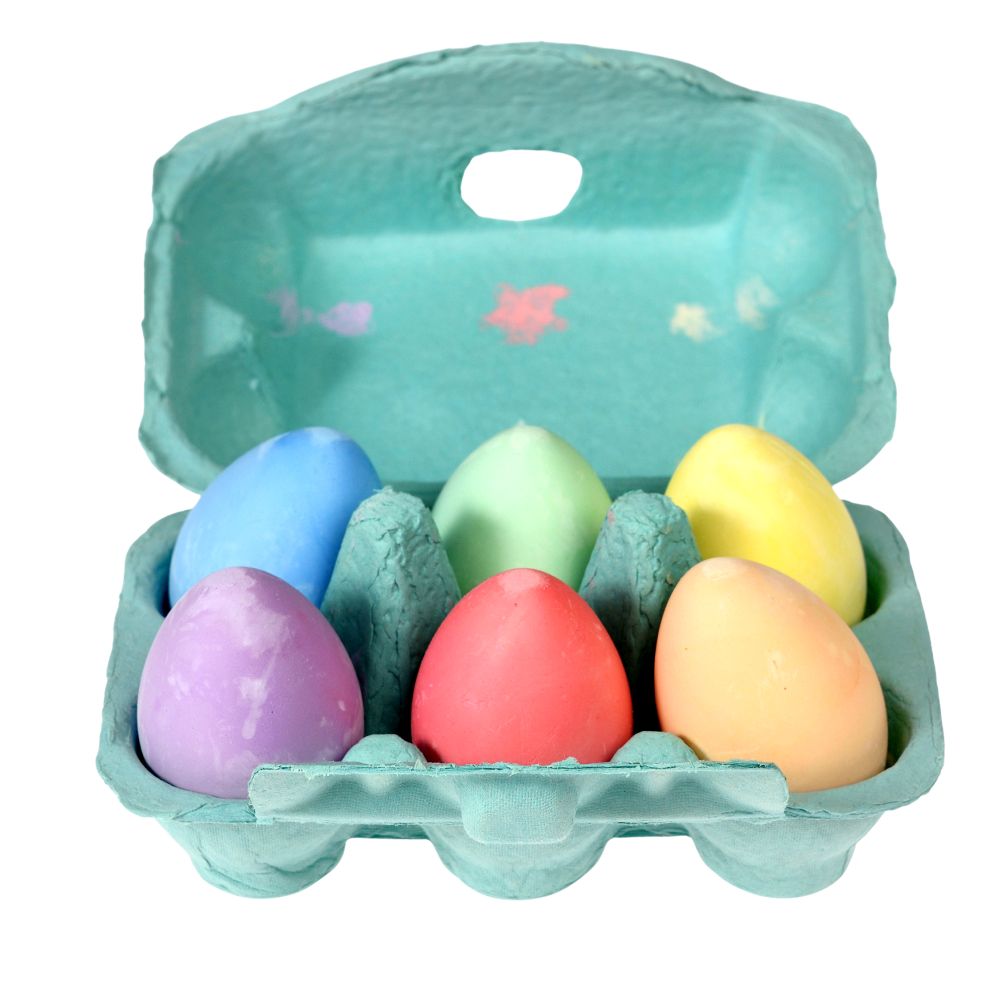 rex london six coloured chalk eggs