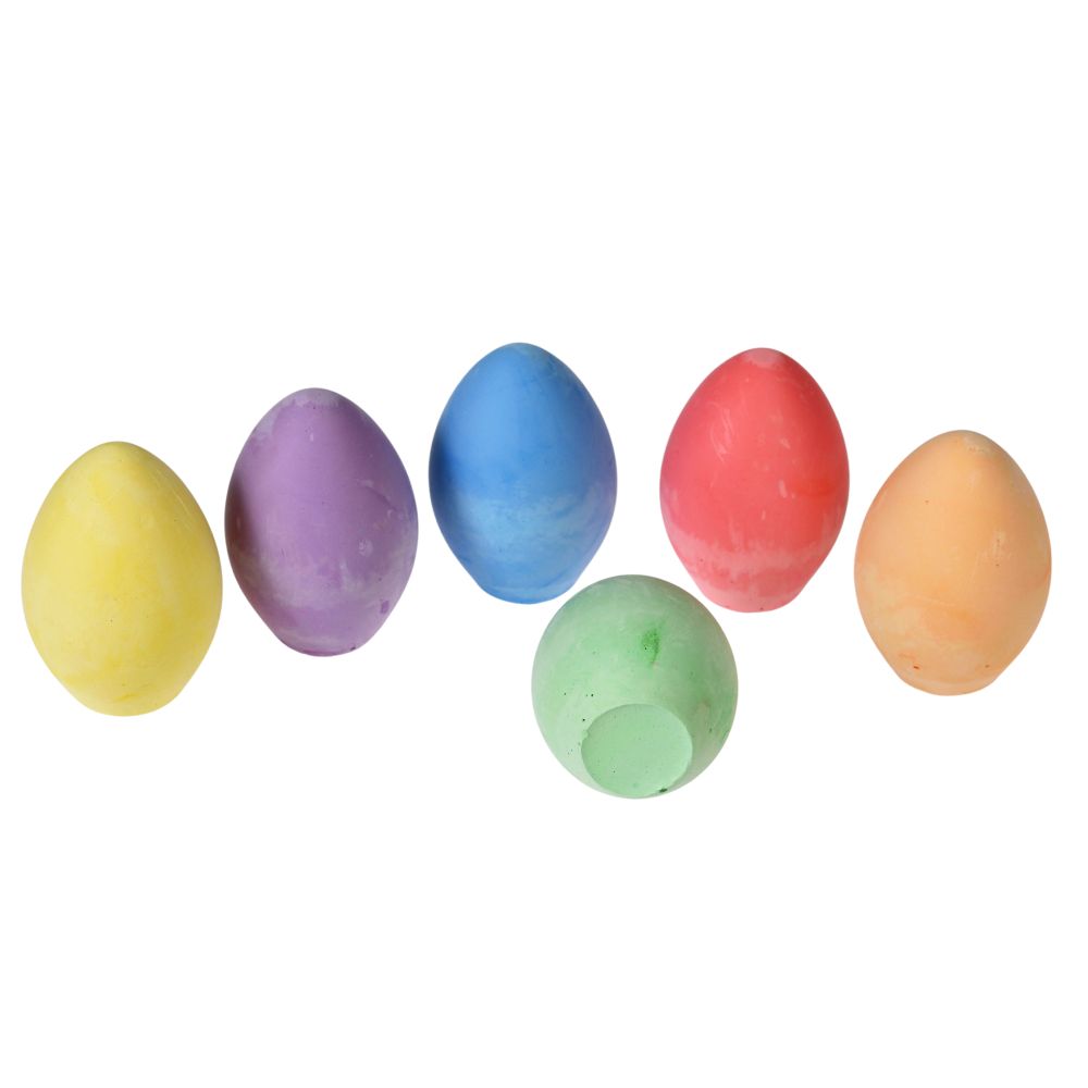 rex london six coloured chalk eggs