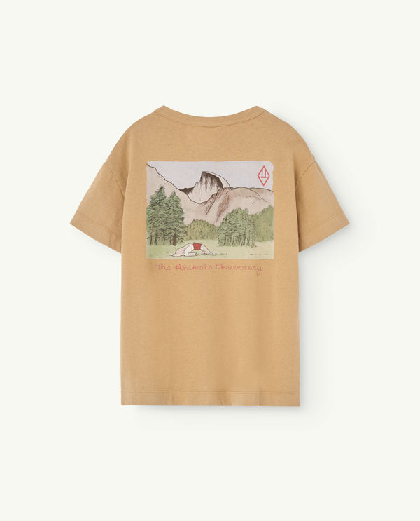 the animals observatory babar kids brown rooster t-shirt - brown