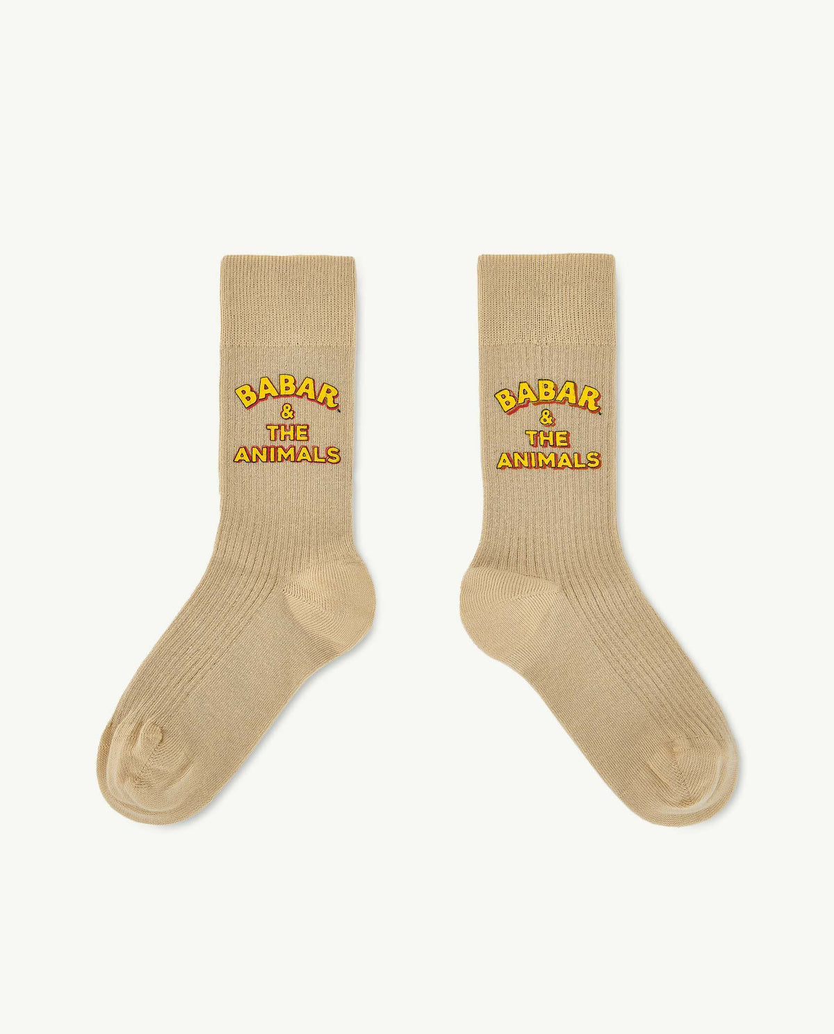 the animals observatory babar & the animals worm socks - offwhite