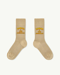 the animals observatory babar & the animals worm socks - offwhite
