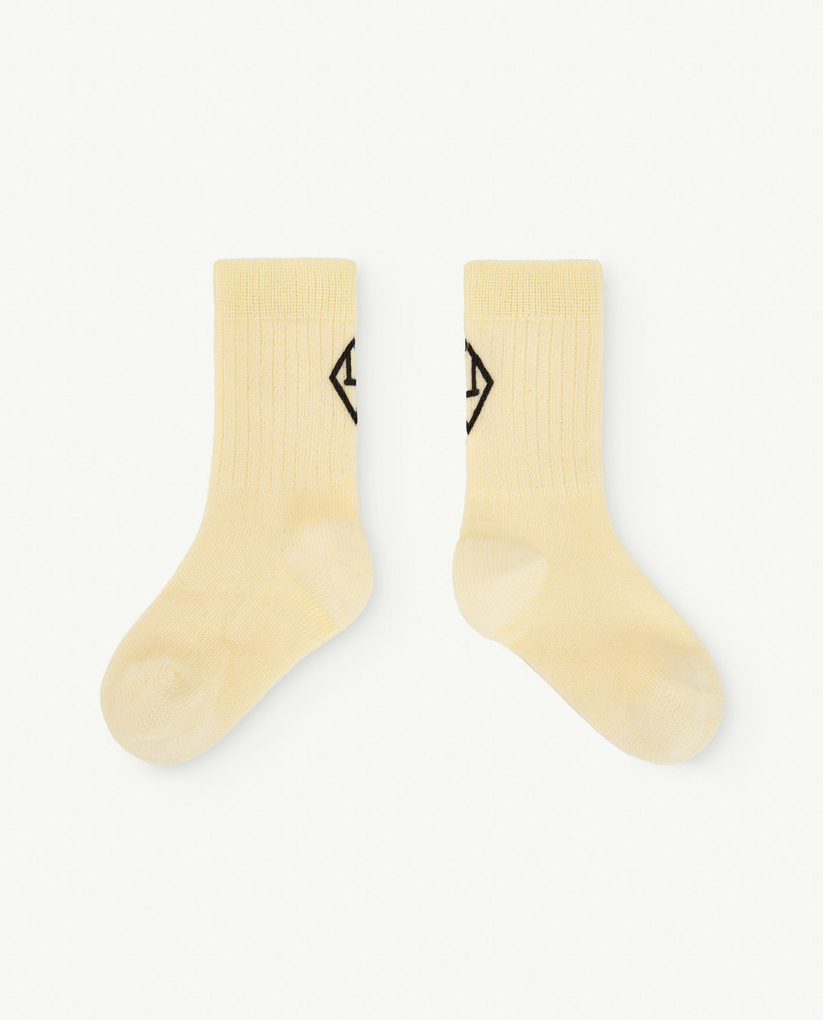 the animals observatory baby worm socks - soft yellow